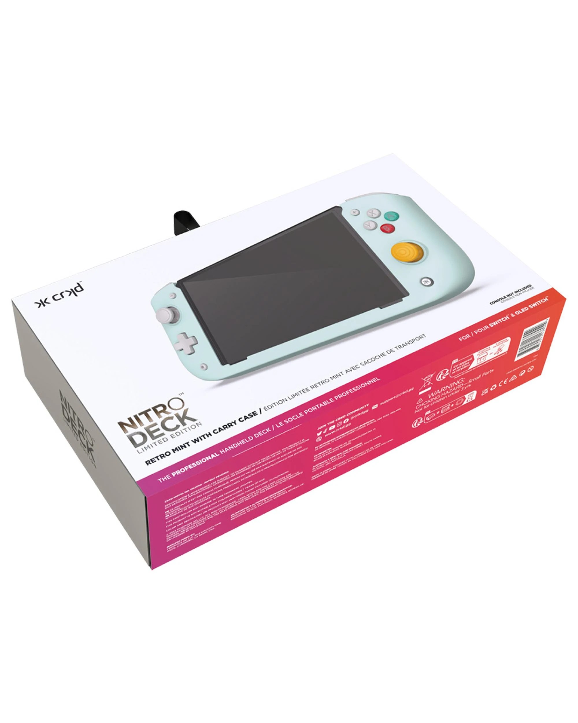 1 Nitro Deck for Nintendo Switch Limited Edition with Carry Case - Mint - Green, 1 of 10