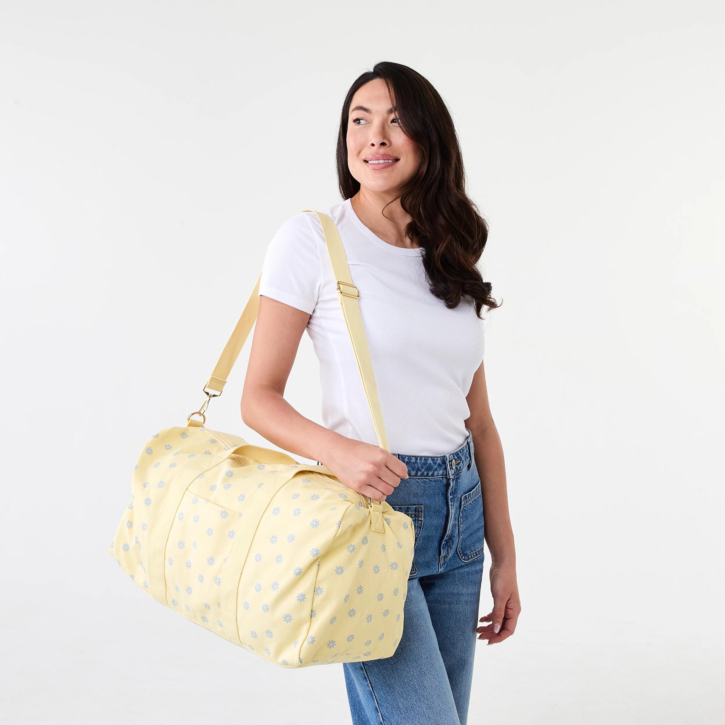 5 Canvas Weekender Bag Daisy, 5 of 6