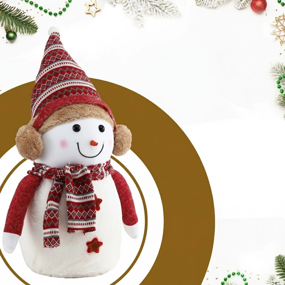 5 Jingle Jollys Christmas Snowman Handicraft Ornaments Party Decorations 60cm - Multi, 5 of 6