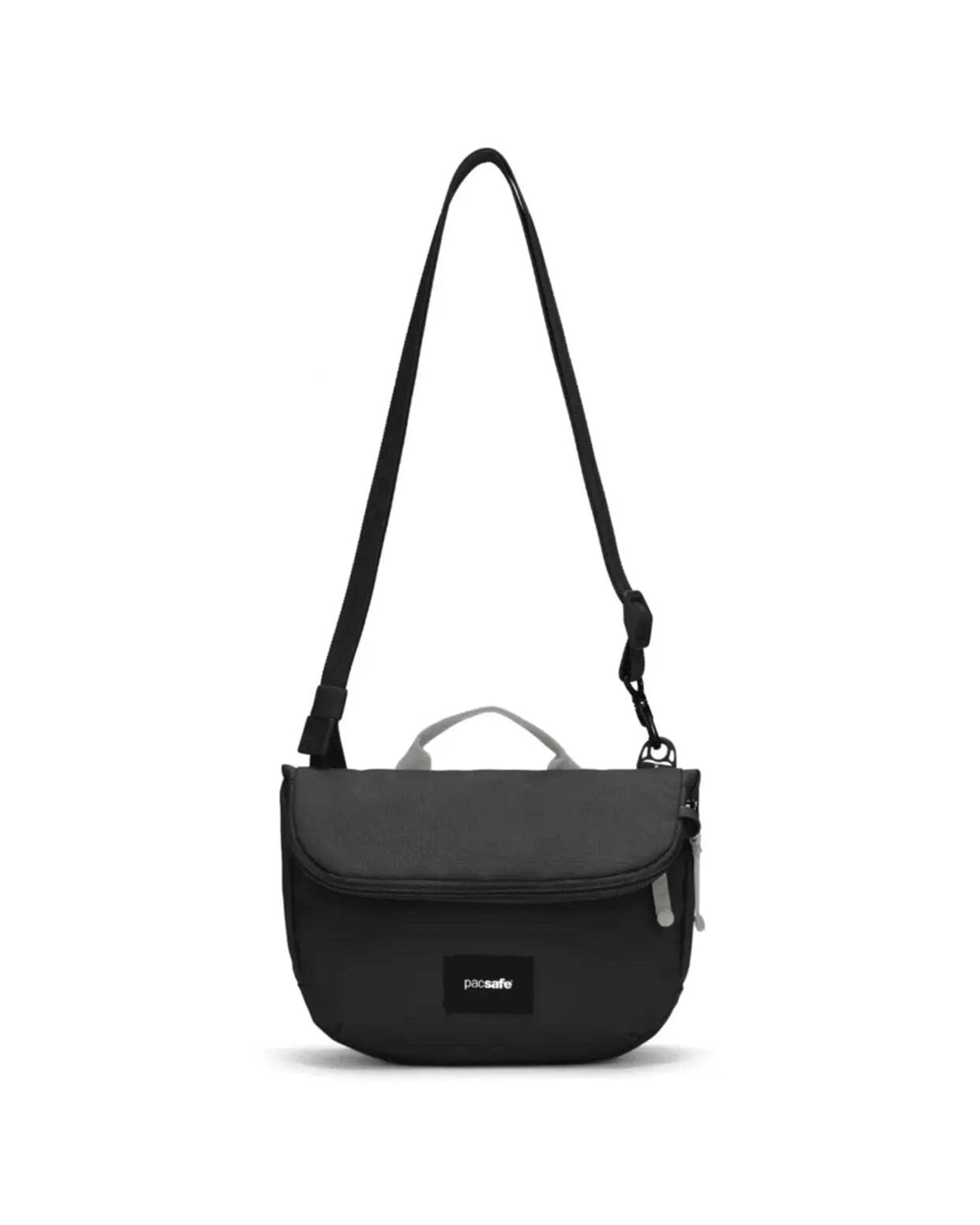 2 Pacsafe Go Anti-Theft Saddle Crossbody Bag RFIDsafe Blocking Pockets Cut Resistant Jet - Black, 2 of 9