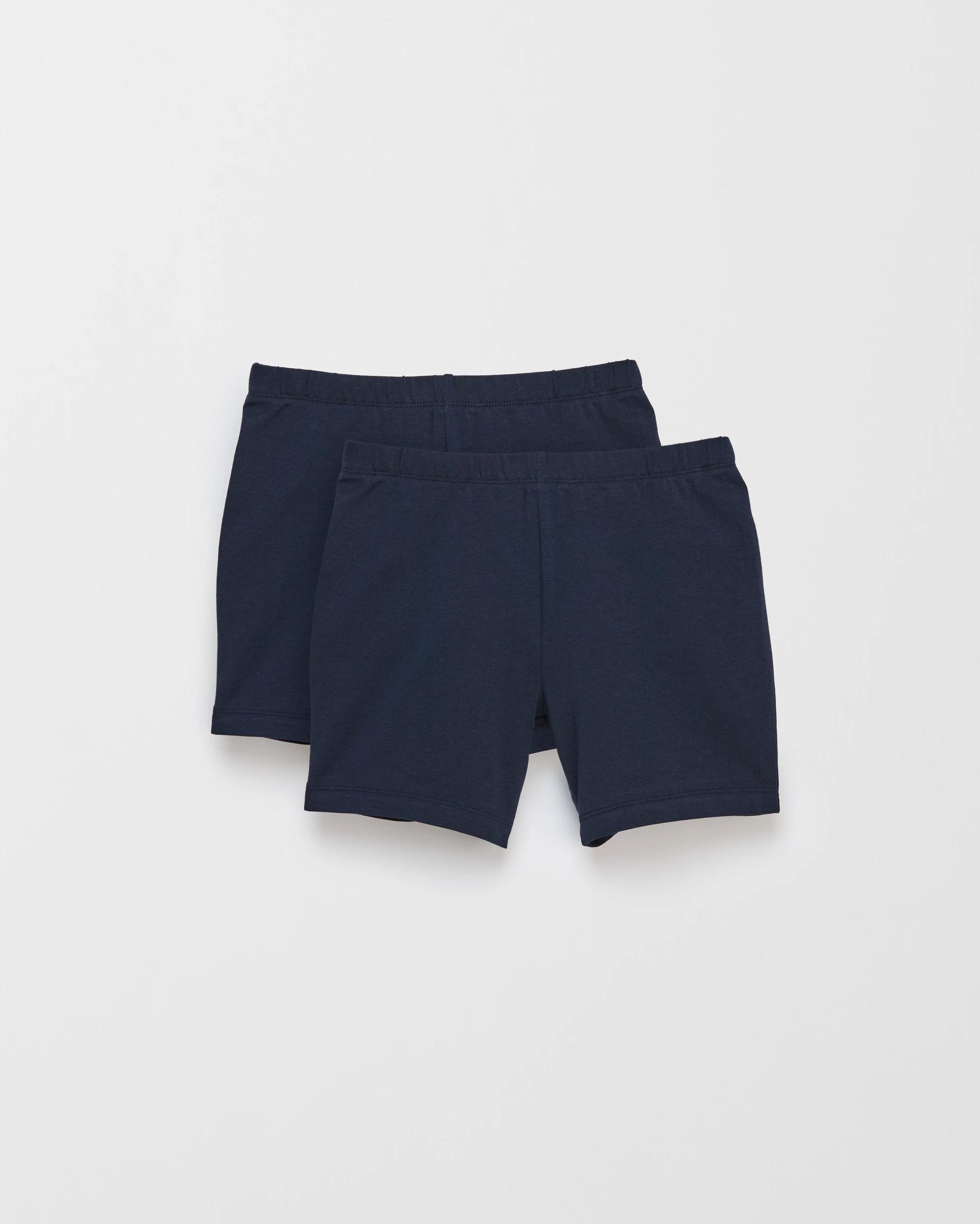 1 Target Australian Cotton Bike Shorts 2 Pack NAVY BLUE, 1 of 2