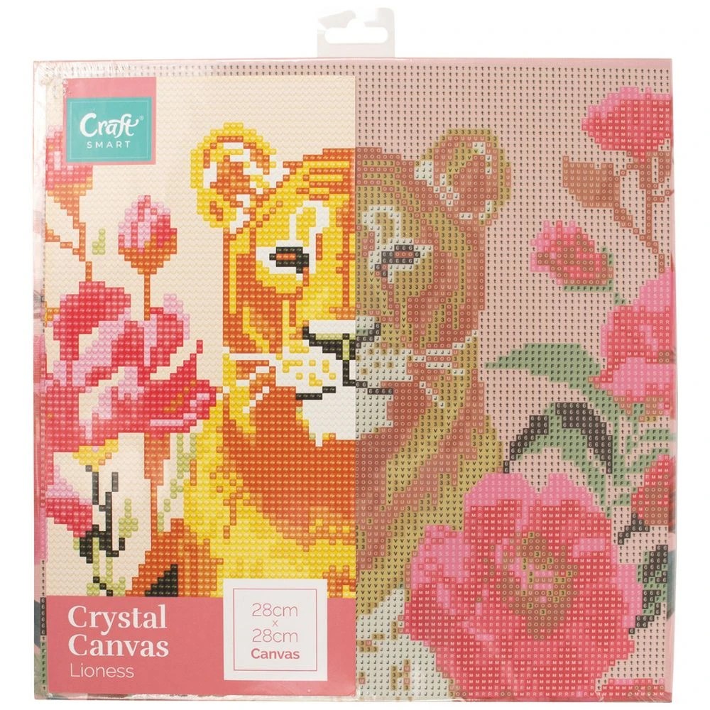1 Craftsmart Crystal Canvas 28x28 Lion, 1 of 2
