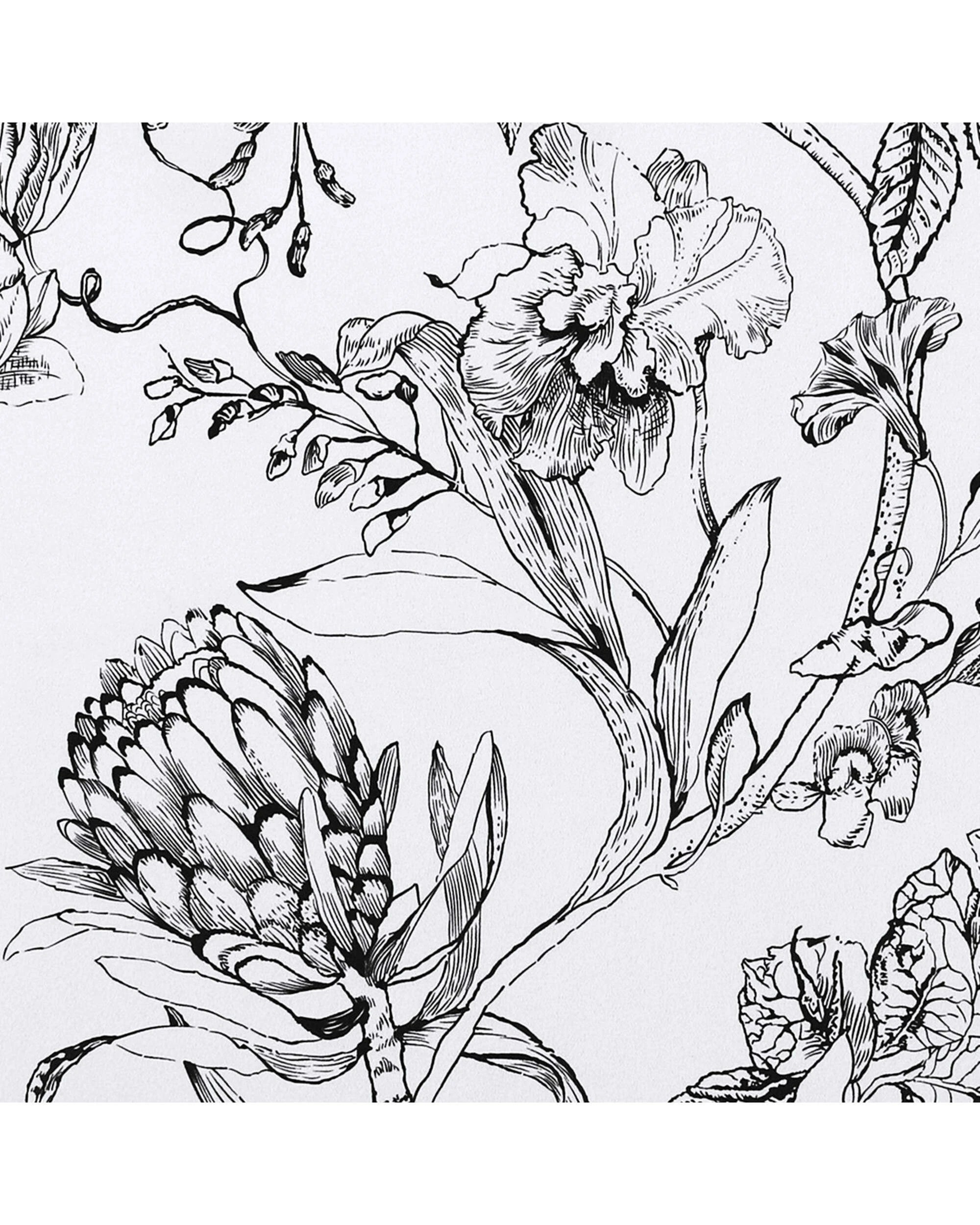 3 Smarcute Blockout Camellia Floral Grommet Curtain - 2X 132x160cm - Multi, 3 of 4