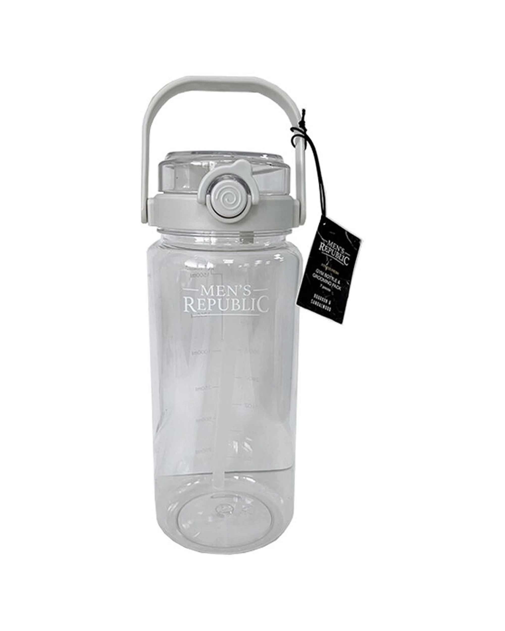6 Men's Republic Grooming Kit in Gym Waterbottle for Fitness Fresh - Clear, 6 of 7
