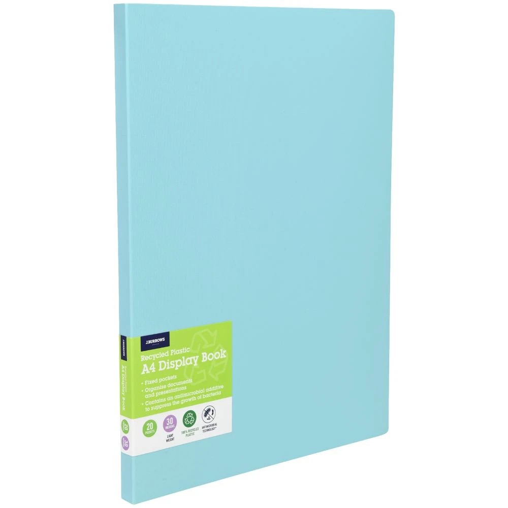2 J.Burrows Antibacterial Display Book 20 Pockets Aqua, 2 of 4
