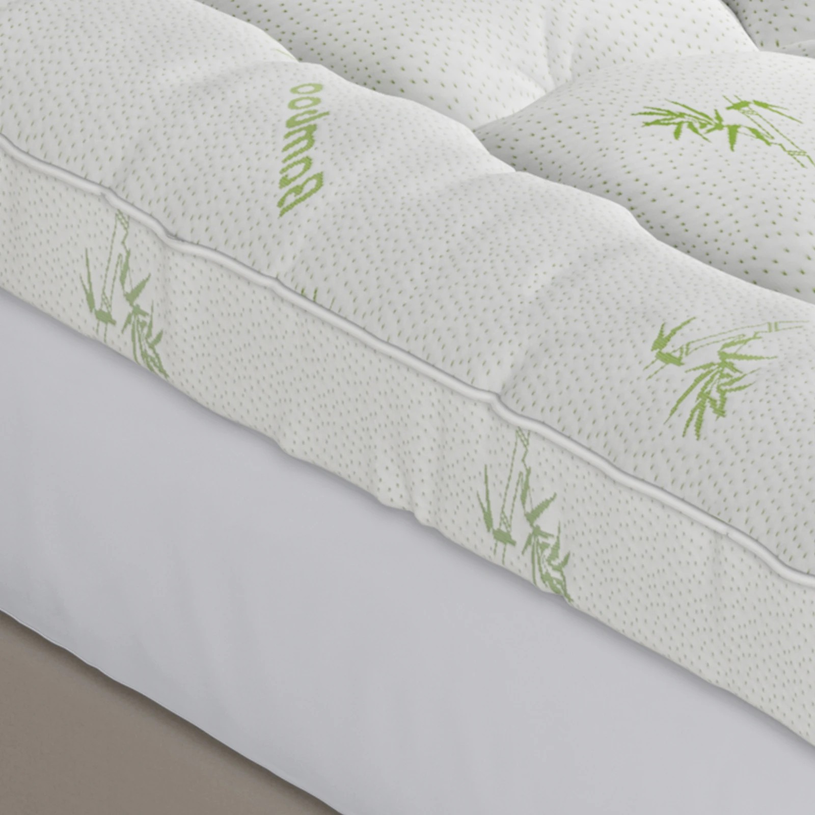 6 Starry Eucalypt Bamboo Fibre Pillowtop Mattress Topper Underlay Pad 7.5cm - King Single Bed, 6 of 8