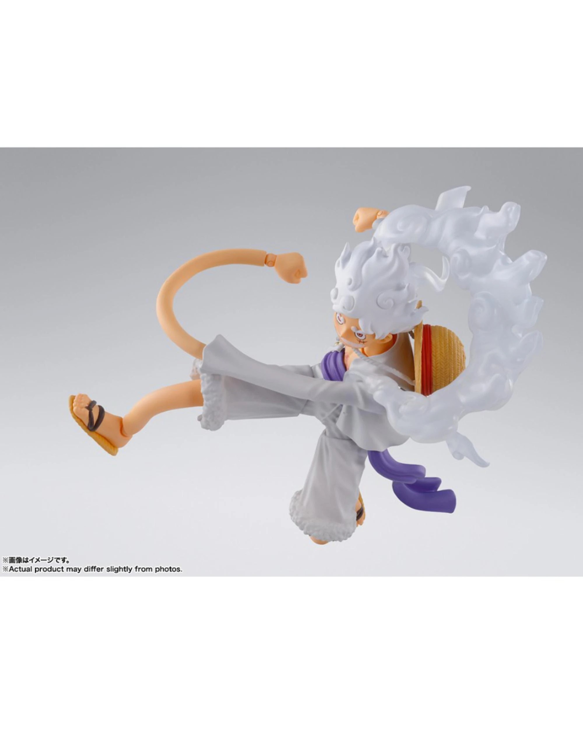 6 S.H.Figuarts Tamashii Nations One Piece Monkey D Luffy Gear 5 Action Figure, 6 of 7