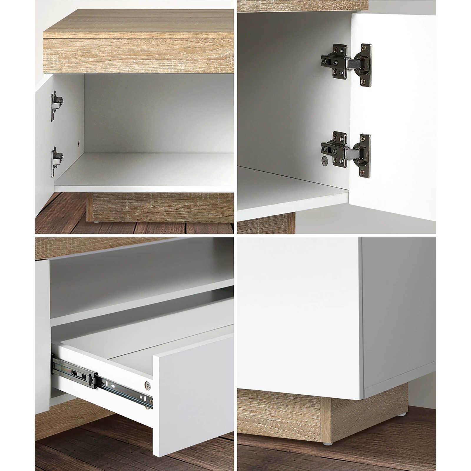 6 Oikiture Tv Cabinet Entertainment Unit Rgb Led 180cm
 - Multi, 6 of 8