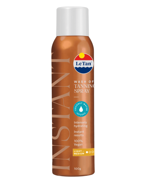 Le Tan Wash Off Tanning Spray 100g - Light to Medium
