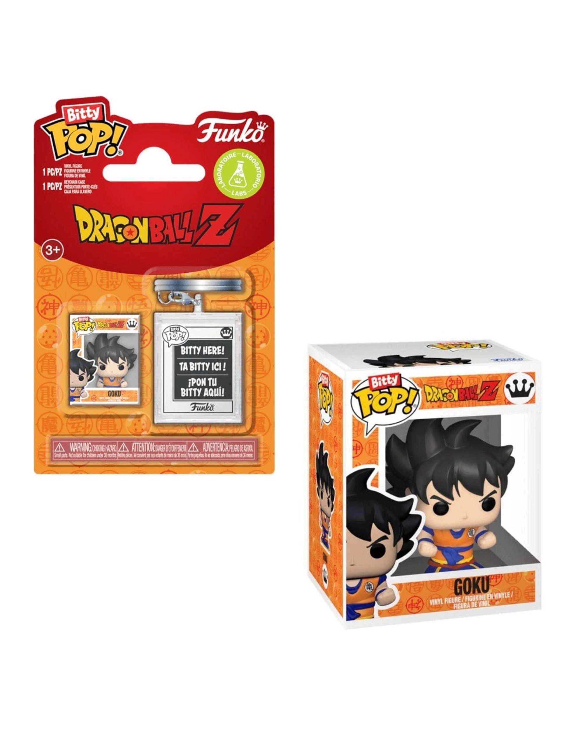 1 Dragon Ball Z Goku Bitty POP! Vinyl with Keychain Case, 1 of 3