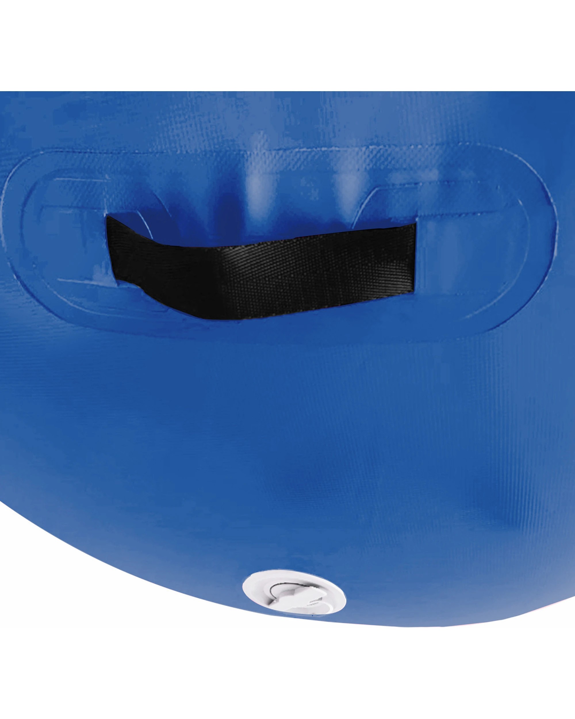 4 Powertrain 120cm x 75cm Inflatable Air Barrel Exercise Roller Gymnastics Training Aid - Blue, 4 of 5