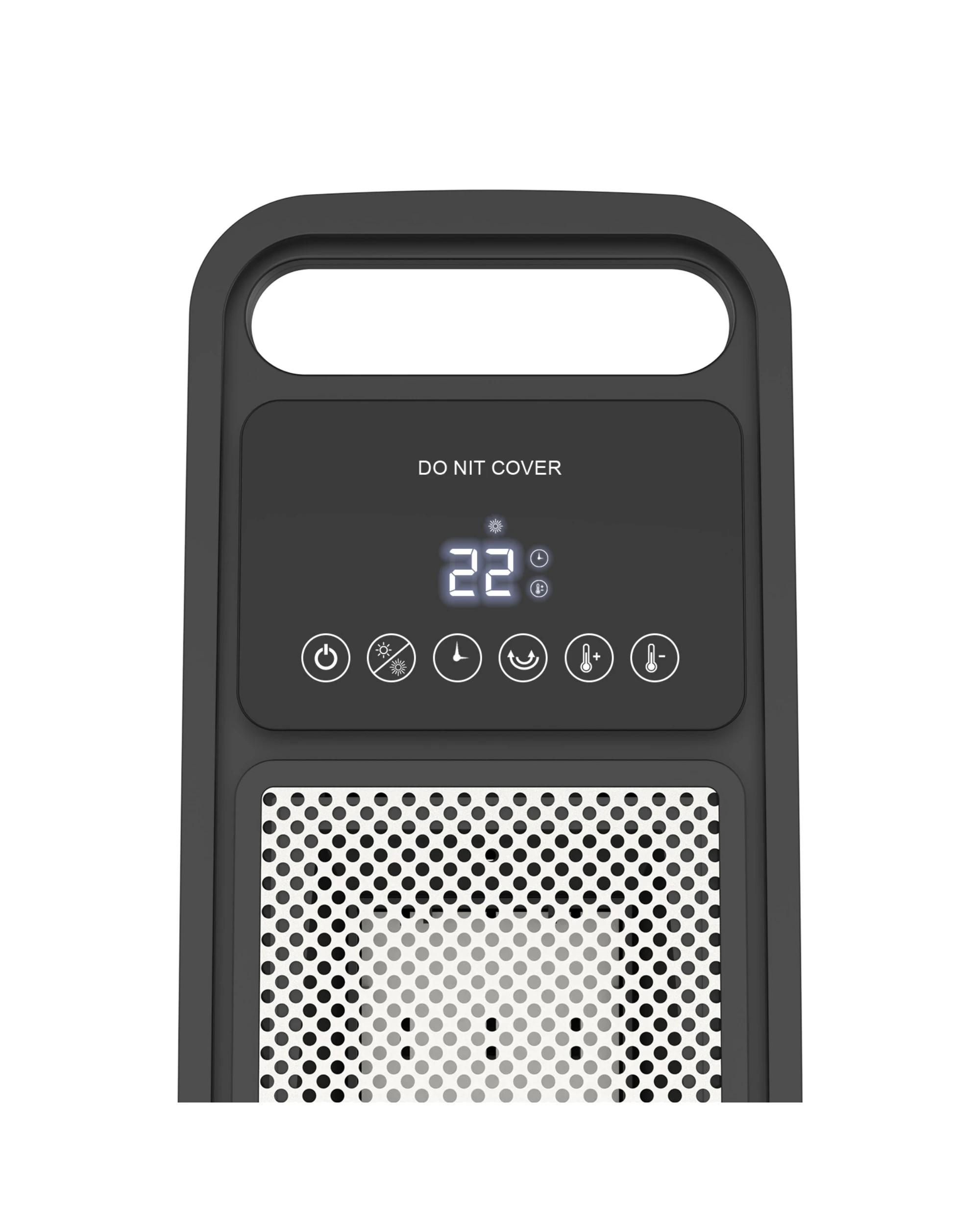 3 ADVWIN 2000W Portable Fan Heater Ceramic Heater, Black - Black, 3 of 7