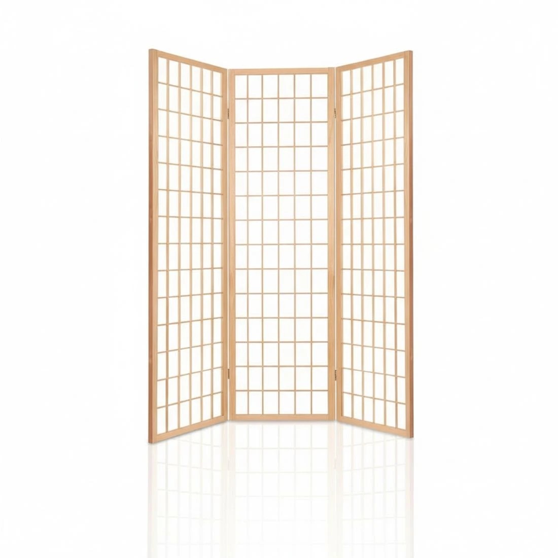 4 Artiss 3 Panel Room Divider Screen 131x179cm Natural - Natural, 4 of 8