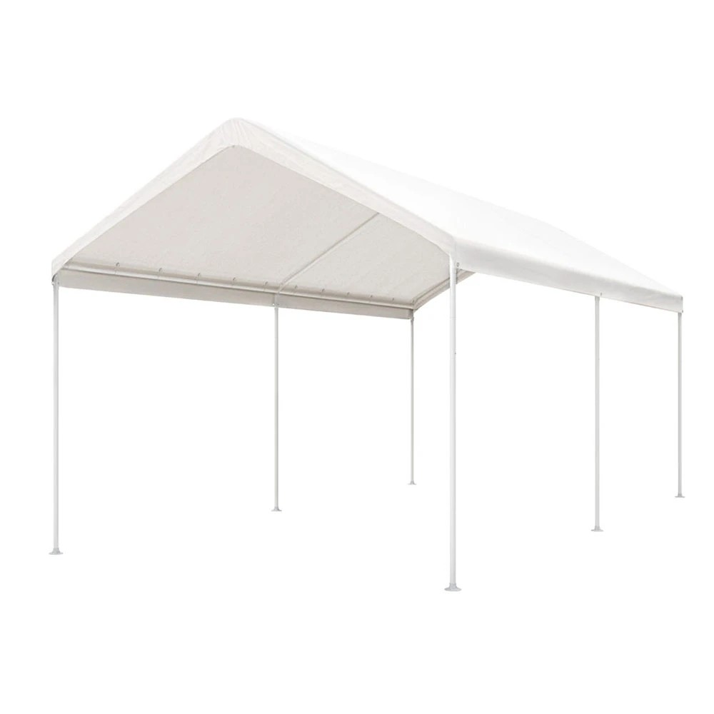 1 Instahut Carports 3x6m Carport Kits Steel Shelter Gazebo Canopy Garage Portable - White, 1 of 6