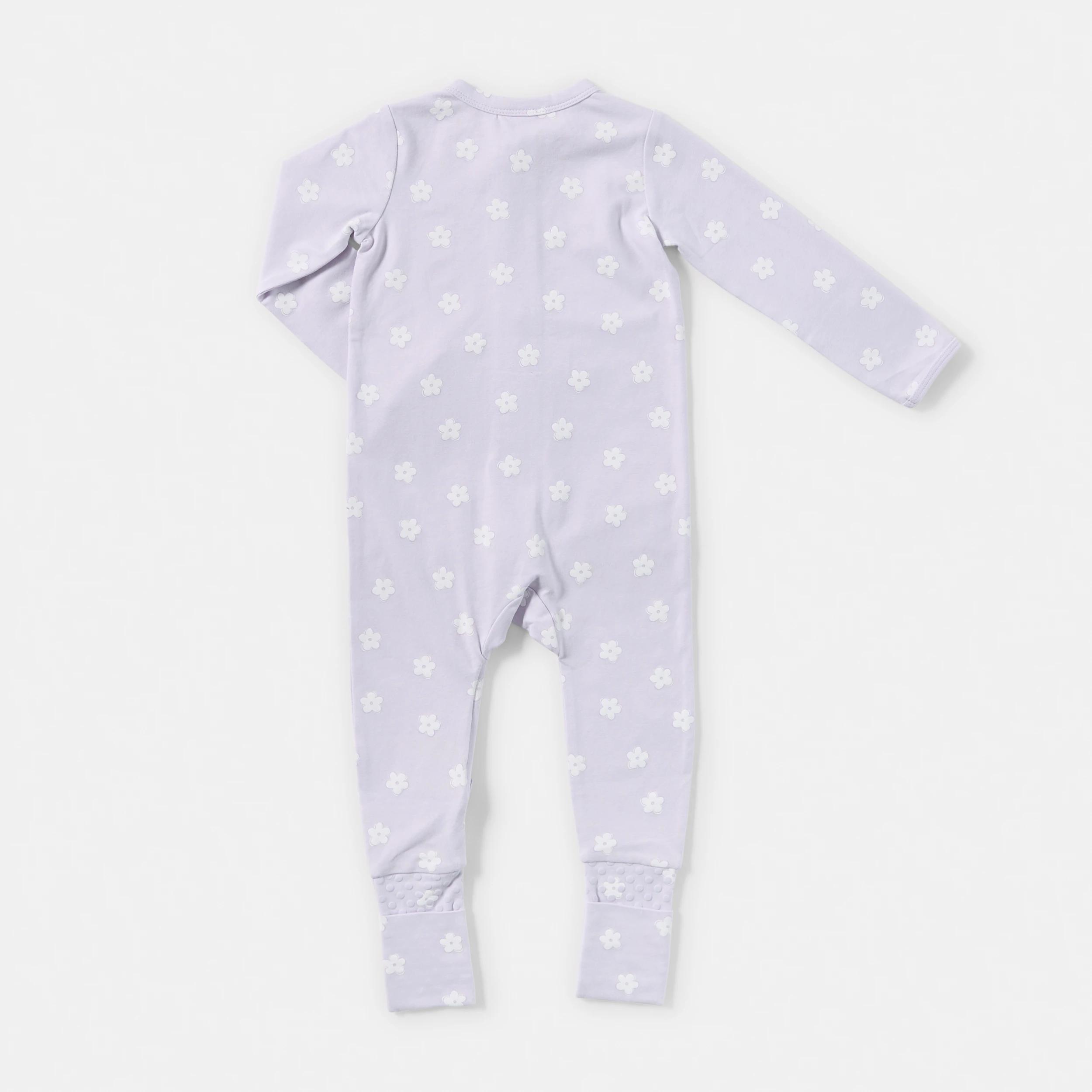 2 Turn Cuff Coverall LAVENDER DAISIES, 2 of 3