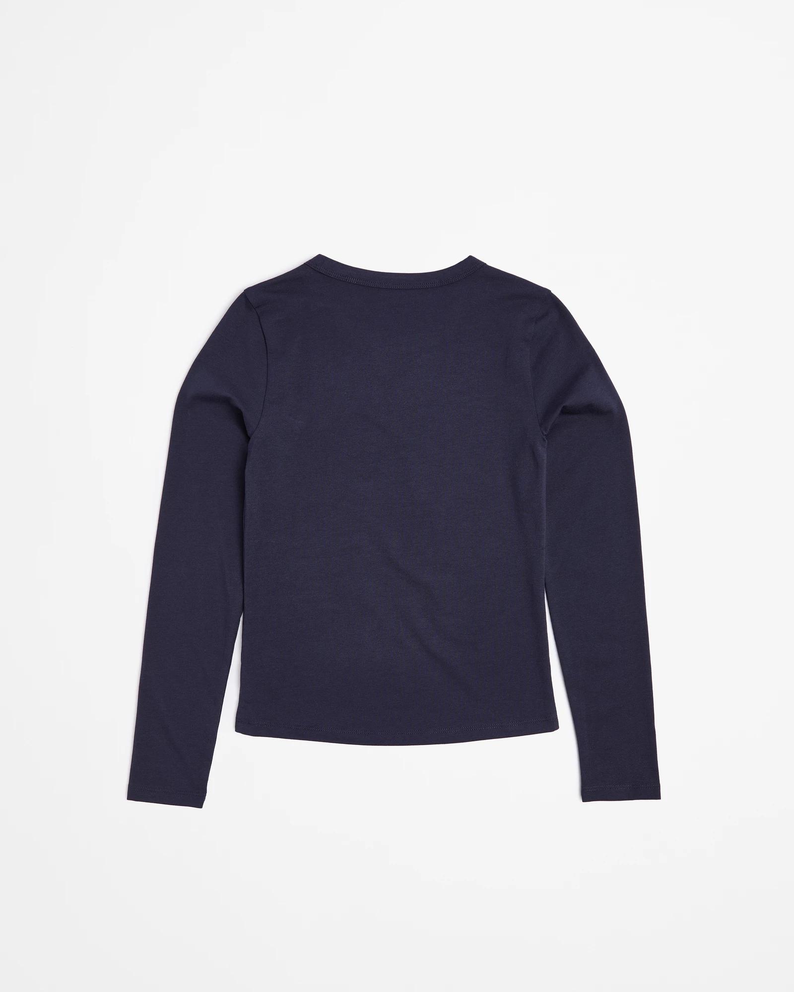 2 Target Australian Cotton Long Sleeve Top NAVY BLUE, 2 of 3