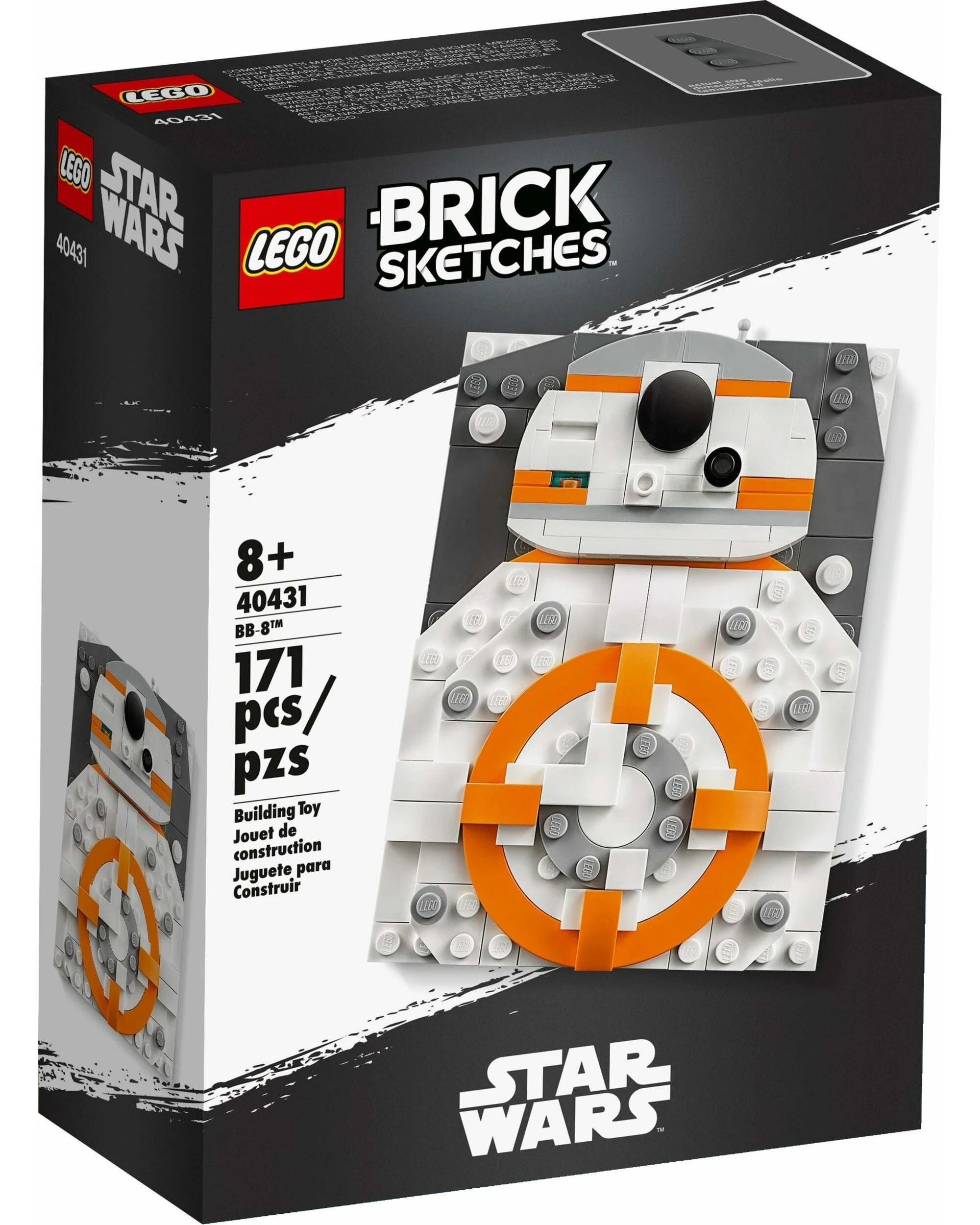 1 LEGO 40431 BB-8 Brick Sketches Set - Buildable 3D Art, 1 of 4