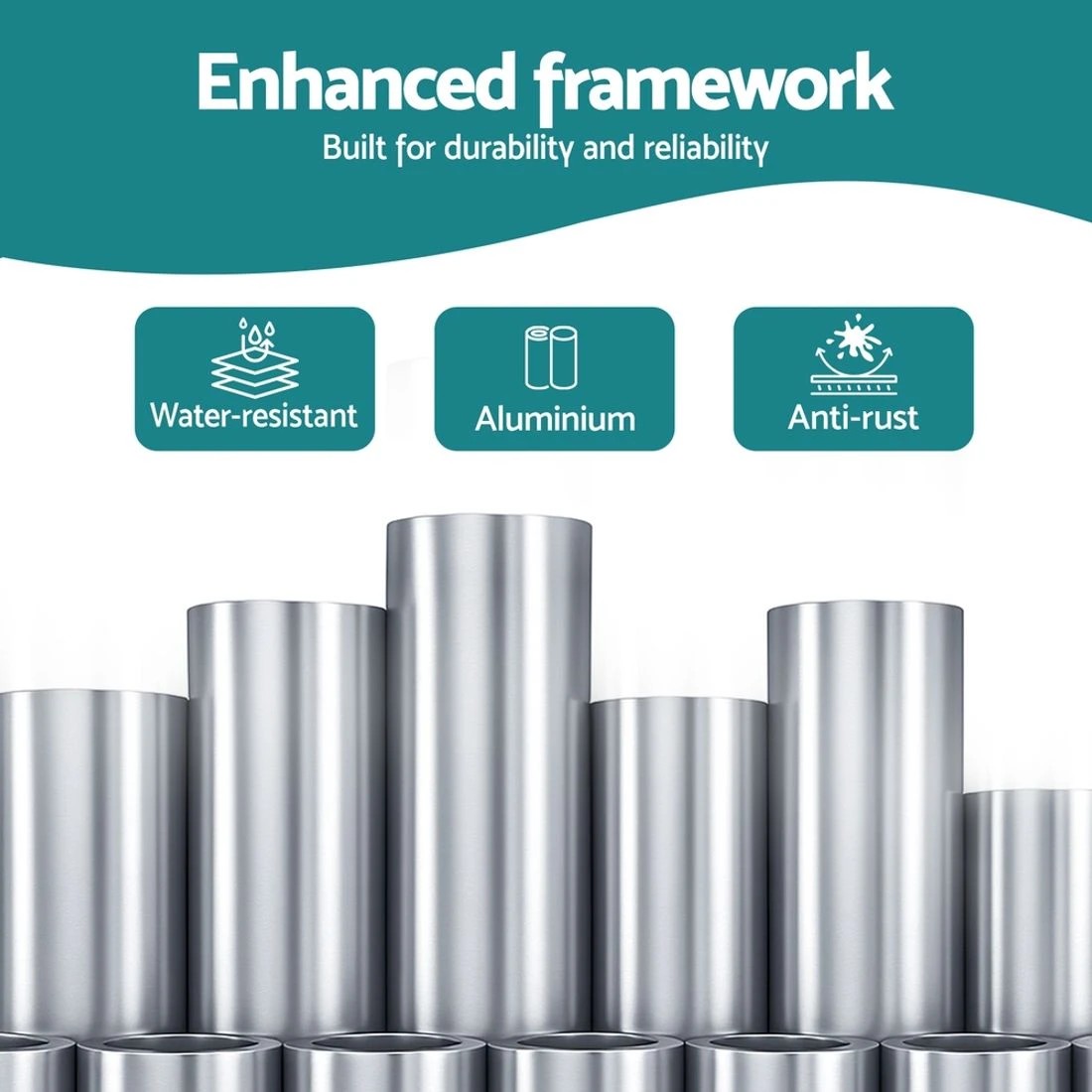 4 Instahut Retractable Folding Arm Awning Manual Sunshade 3M X 2M - Grey, 4 of 9