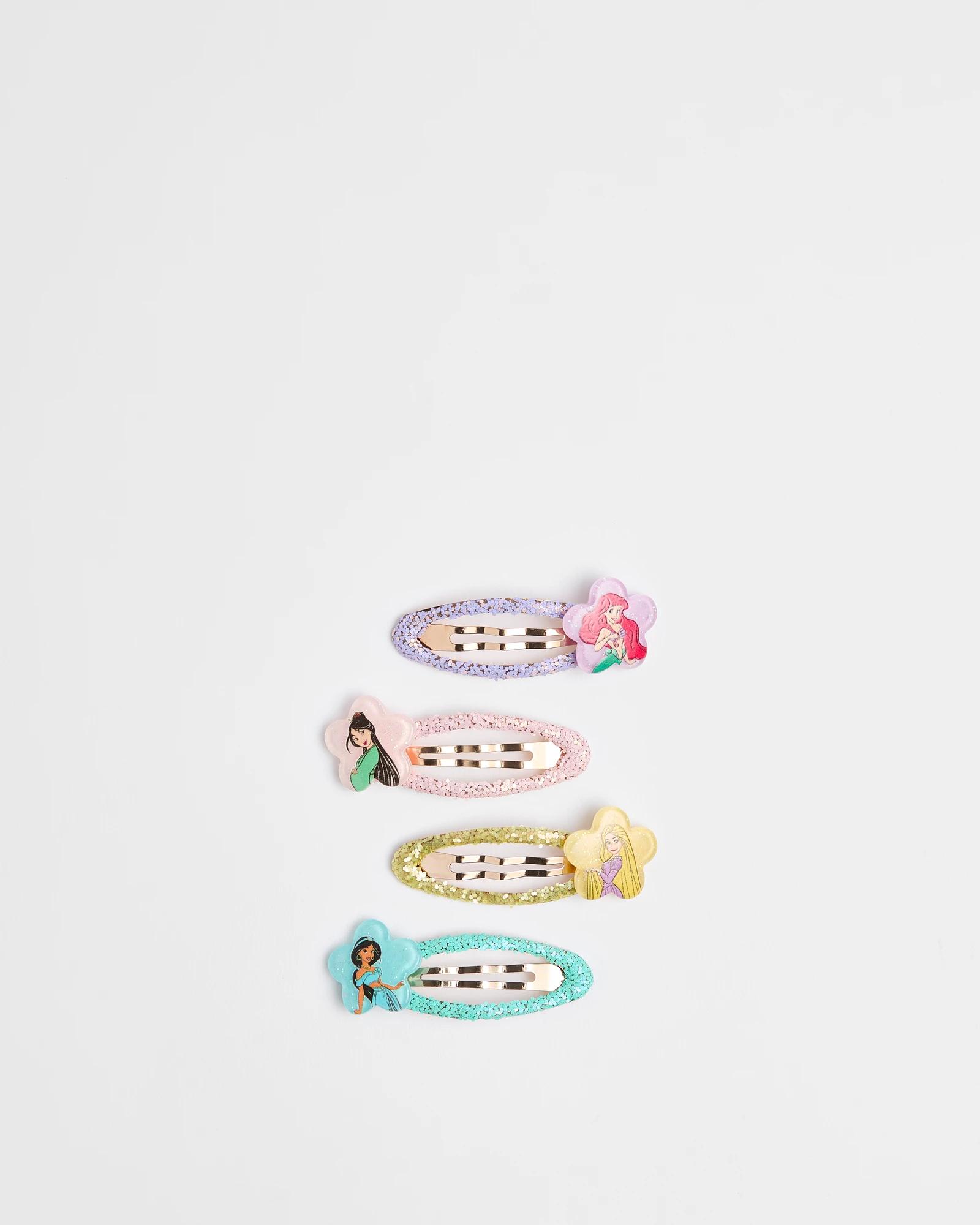 1 Kids Licensed Disney Princess Snap Hair Clips MULTI, 1 of 2