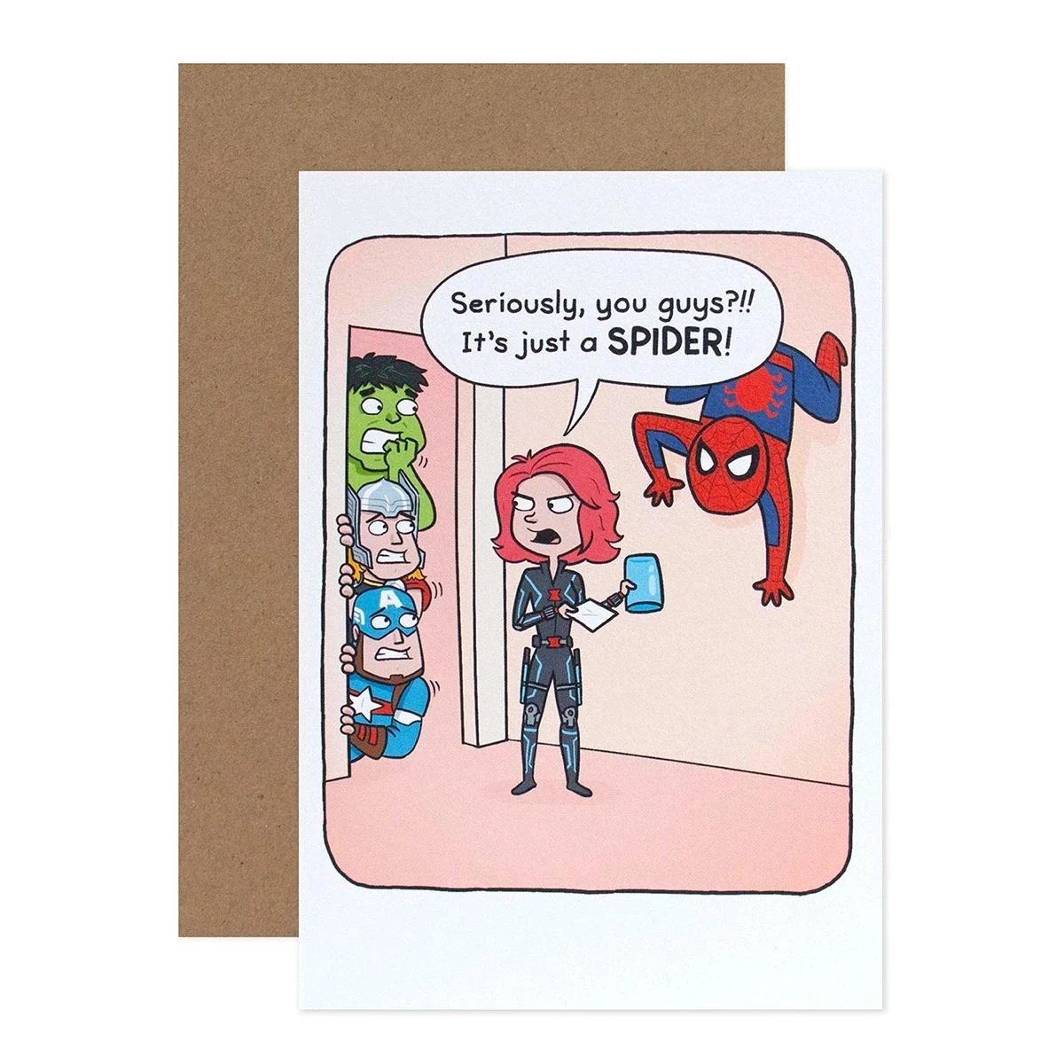 1 Connections from Hallmark Humorous Birthday Card - Marvel Avengers, 1 of 3