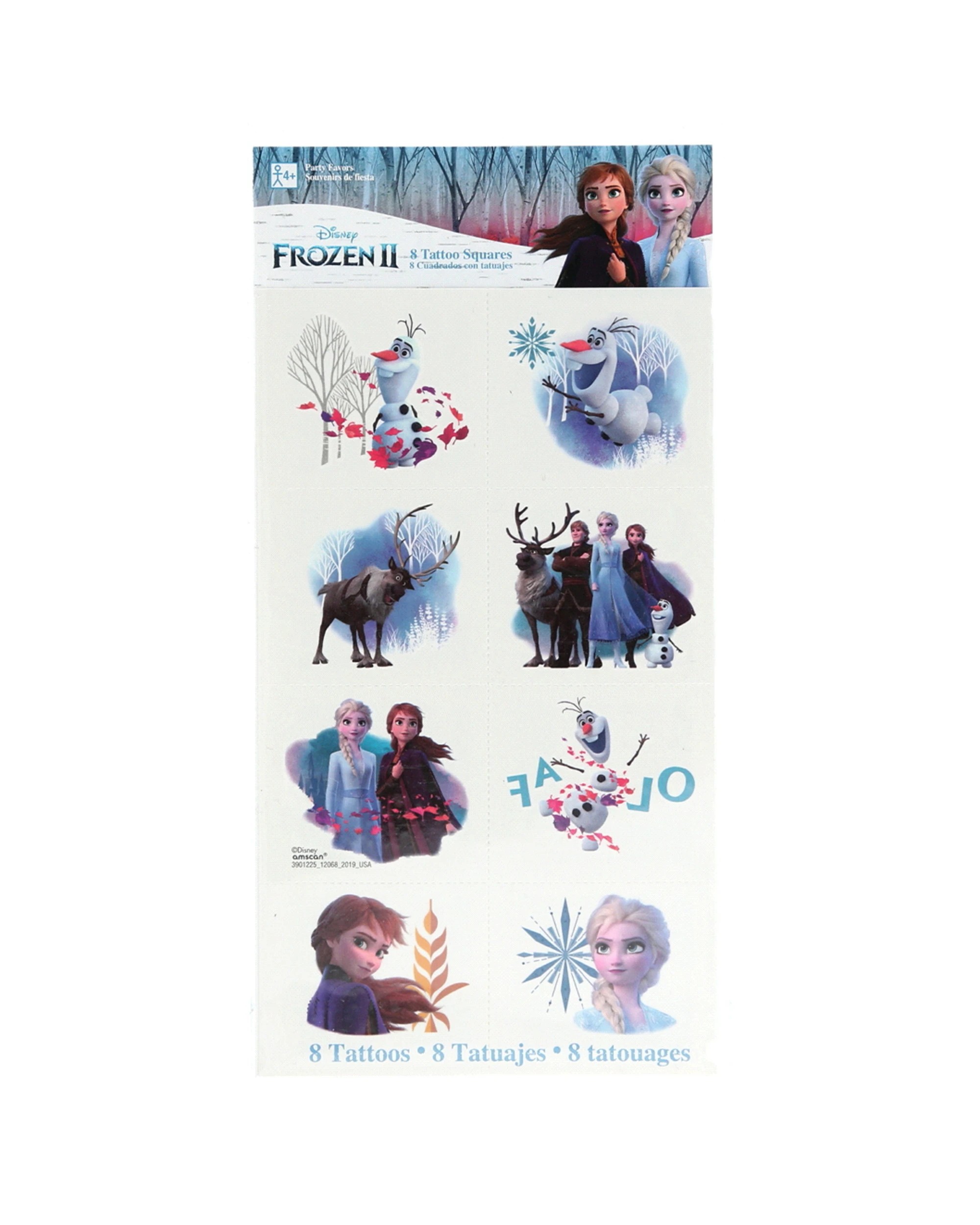 1 Disney Frozen 2 Tattoos 1 Sheet, 1 of 1