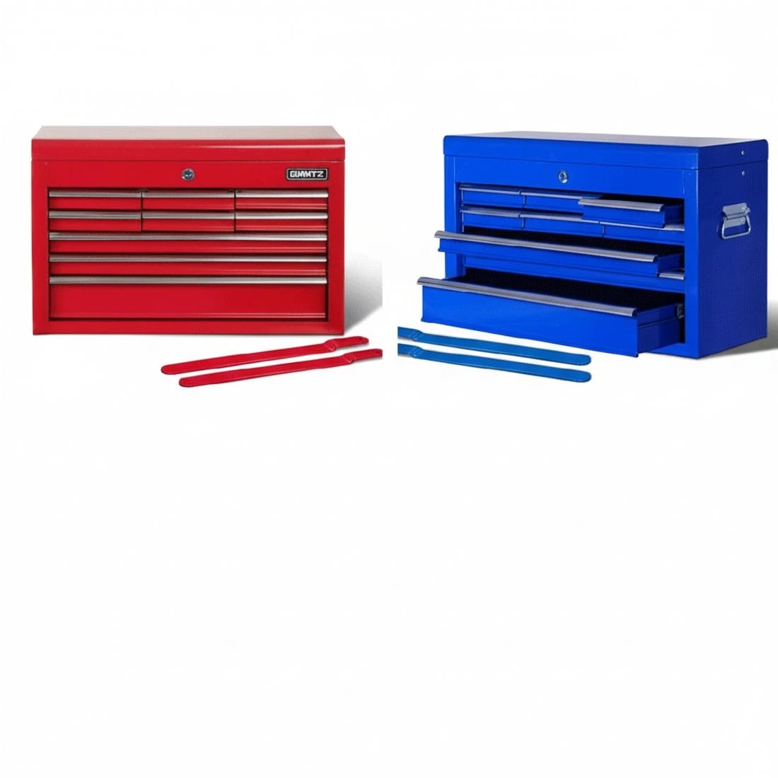 6 Giantz 14 Drawer Tool Box Cabinet Chest Mechanic Garage Storage Trolley - Red, 6 of 6
