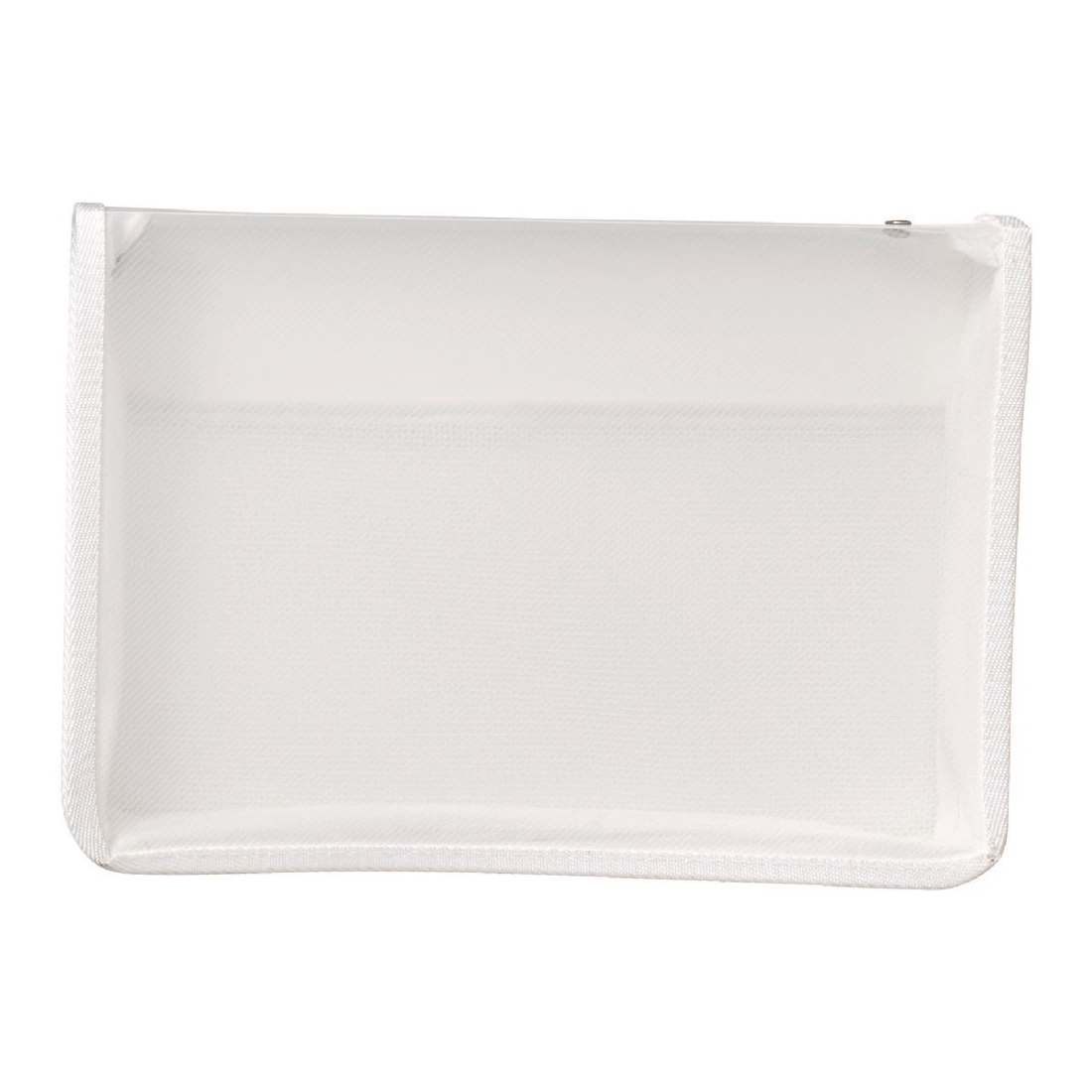 1 Ausinc A4 Zipped Document Folder Clear, 1 of 7