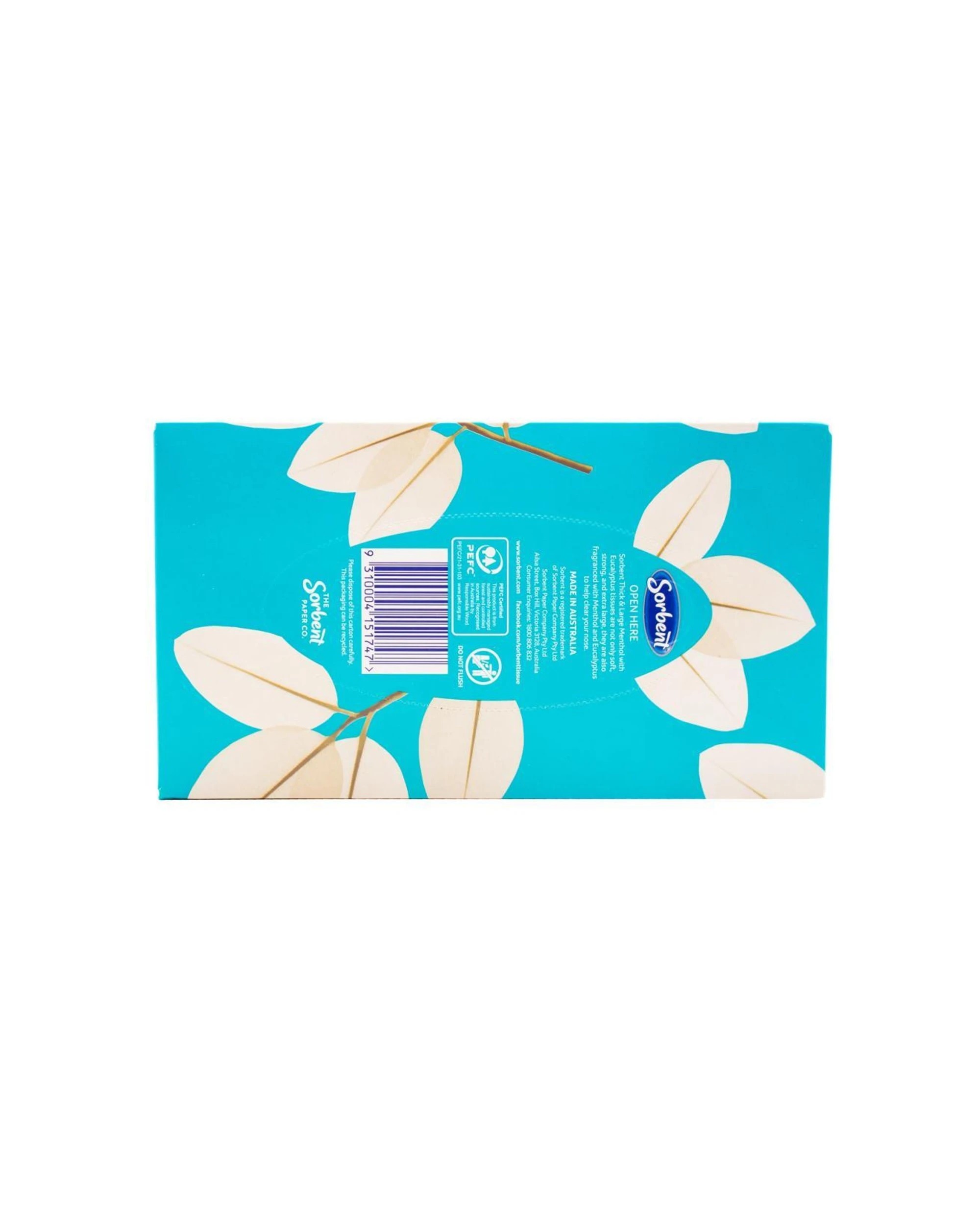 3 Sorbent 1080pc Facial Tissues Thick Large Menthol Eucalyptus Scent - Multi, 3 of 3