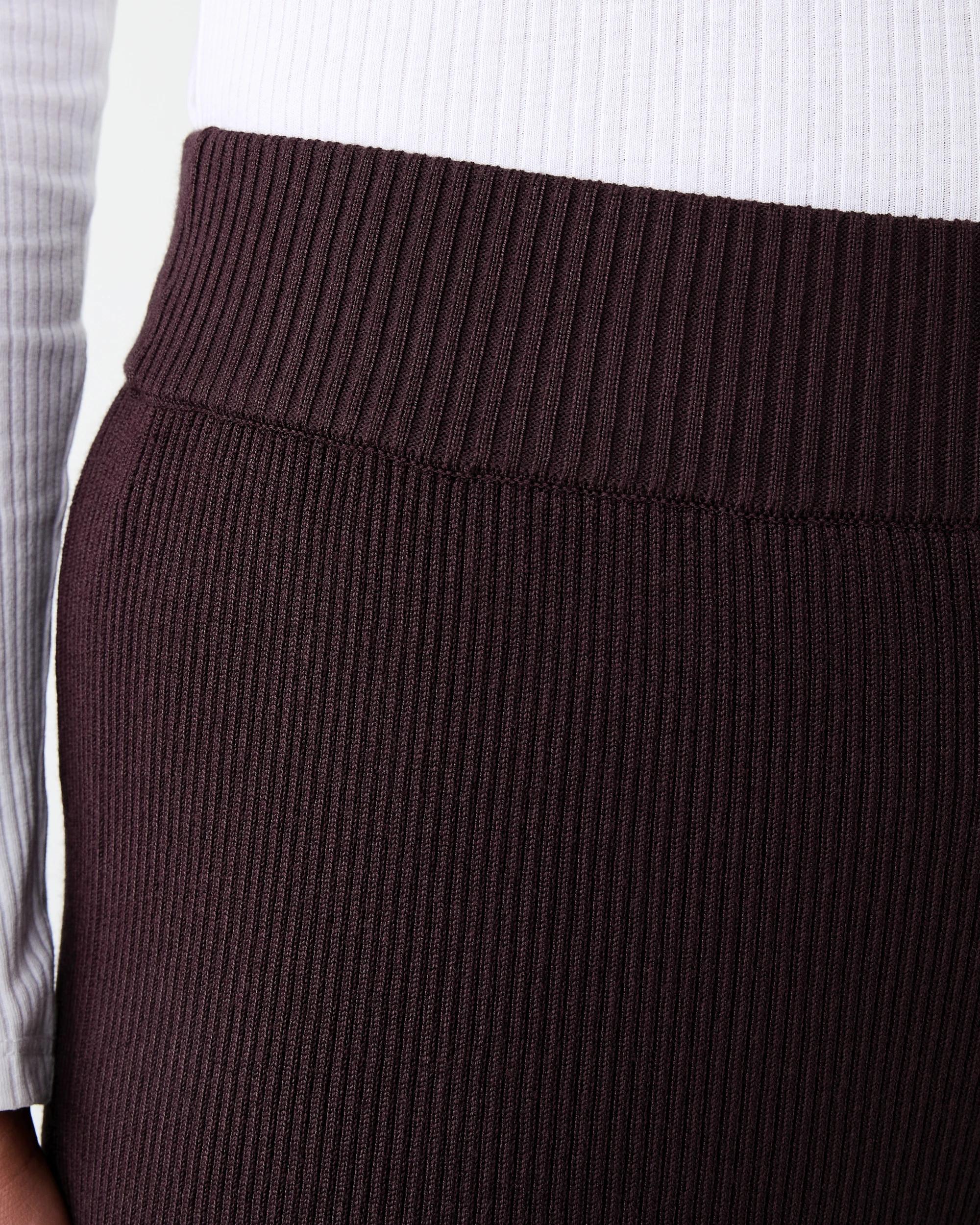4 Kick Flare True Knit Pants Choc Plum, 4 of 5