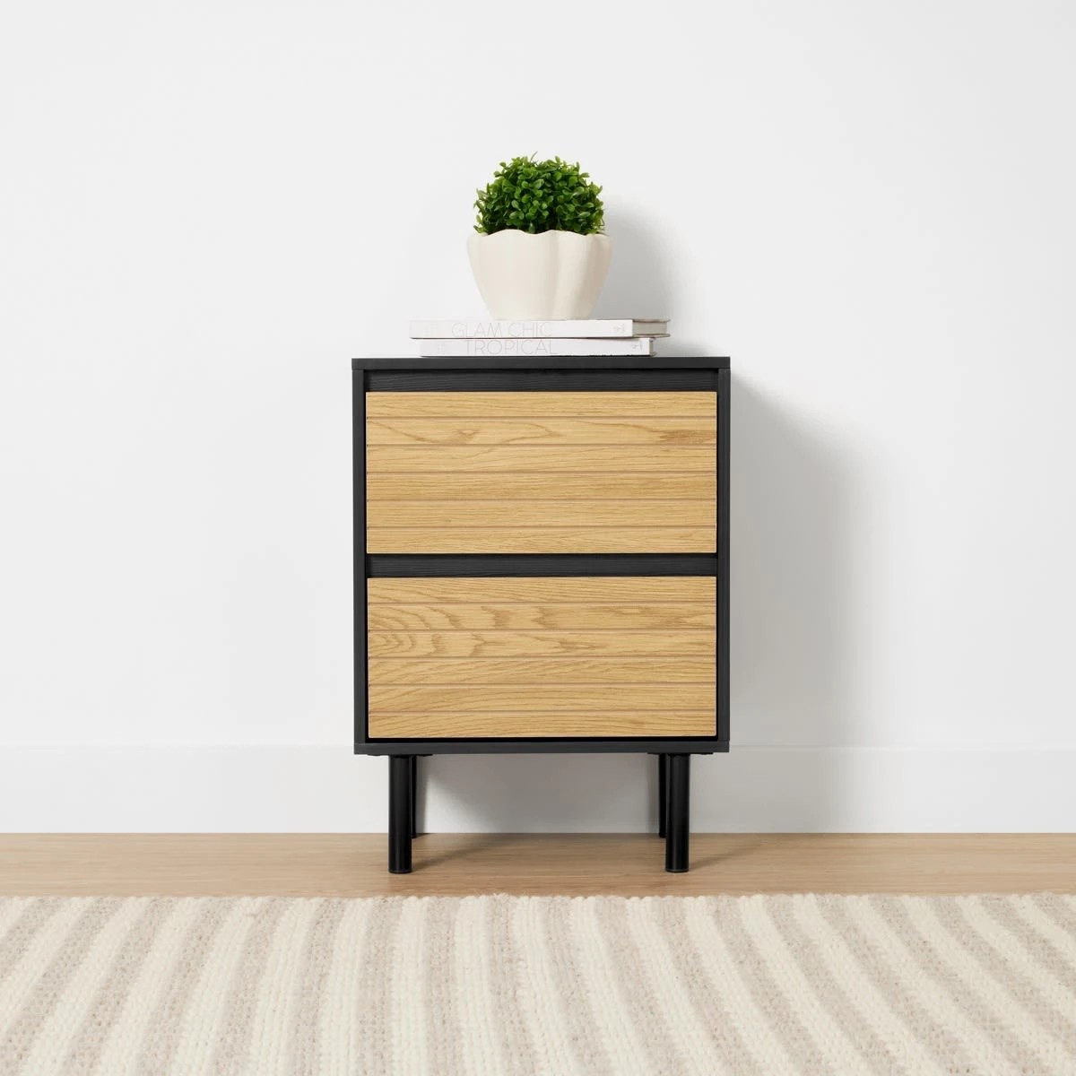 1 Levi 2 Drawer Bedside Table, 1 of 10