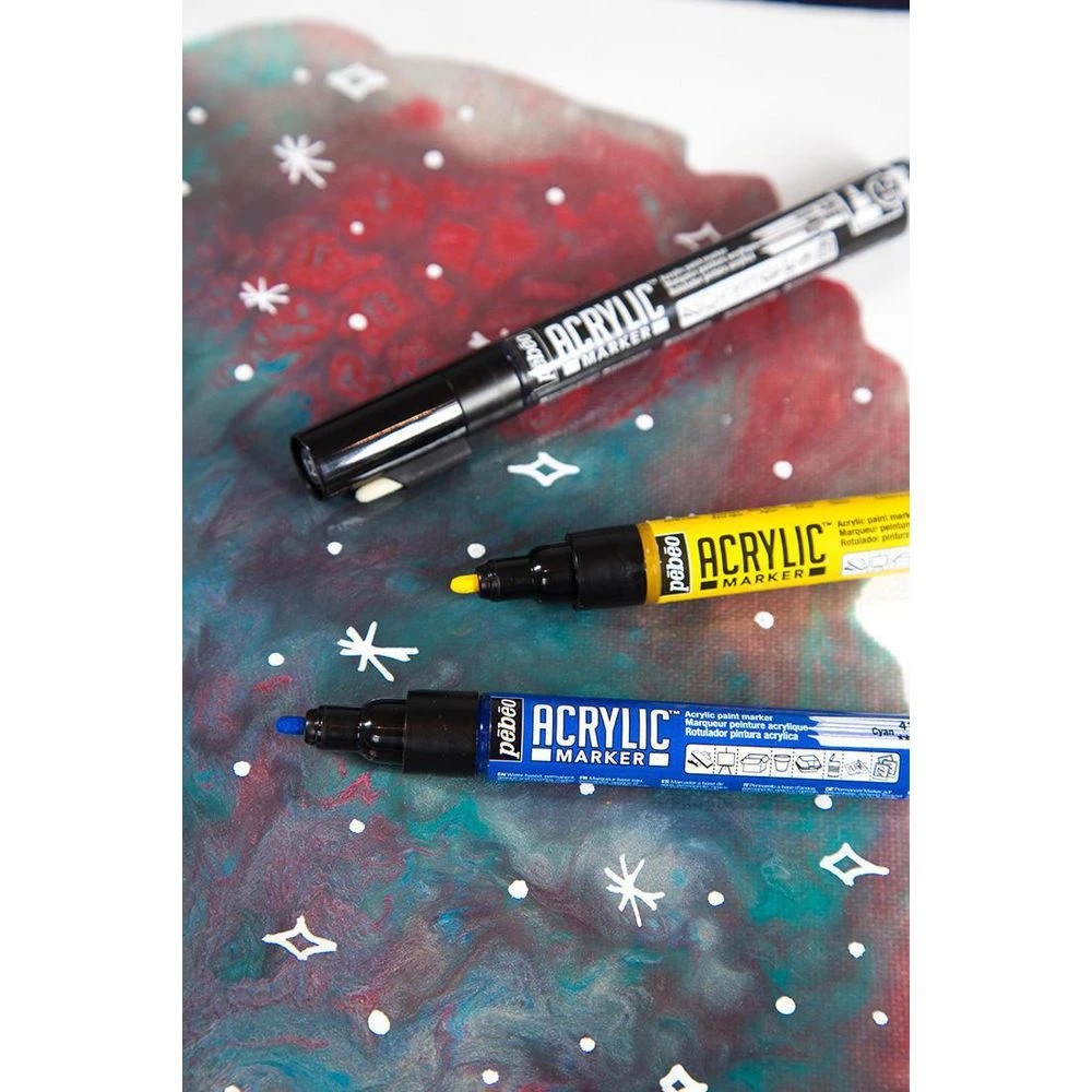 4 Pebeo Acrylic Paint Marker 1.2mm Cyan, 4 of 5