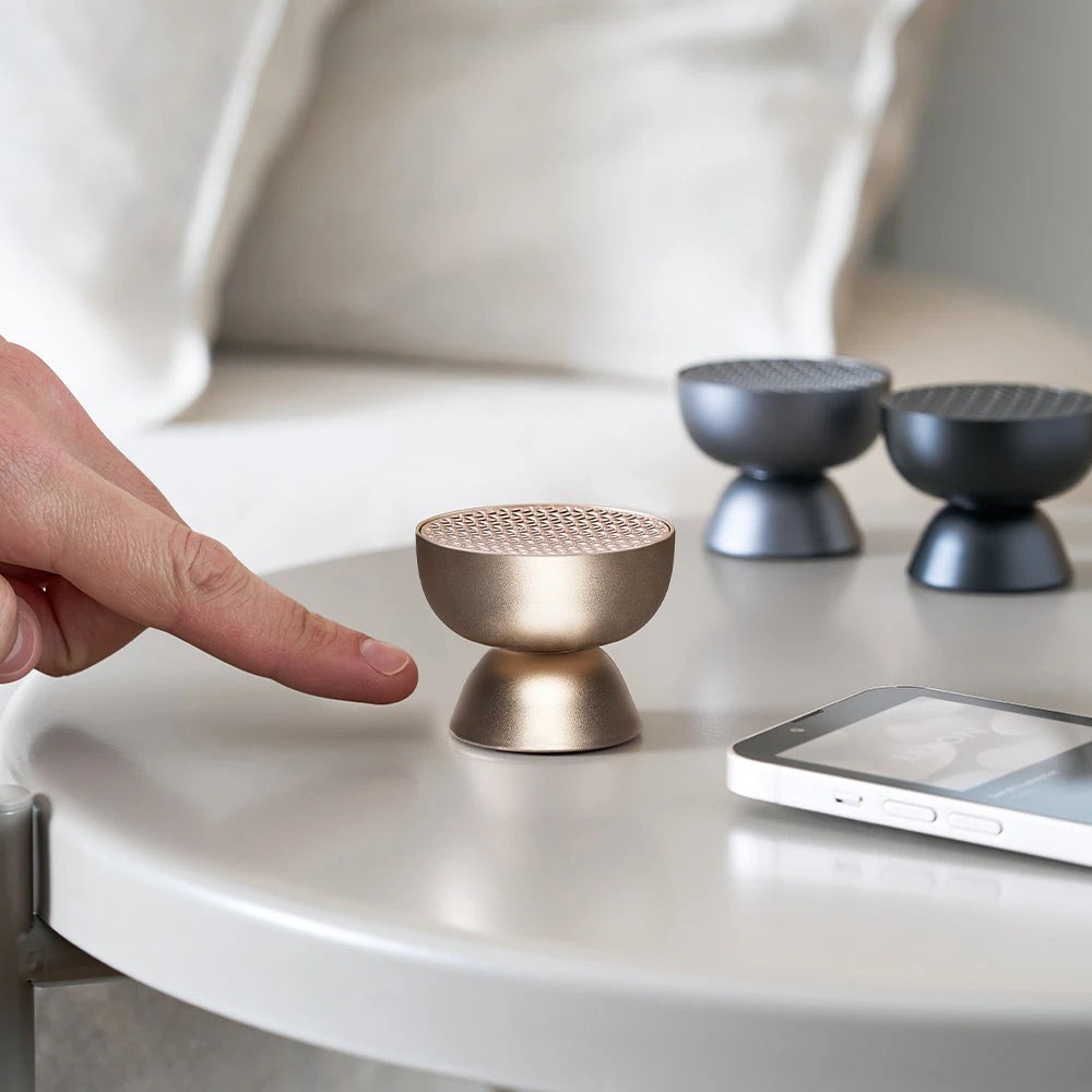 5 Lexon Tamo Infinitely Pairable Bluetooth Speaker - Gold, 5 of 5
