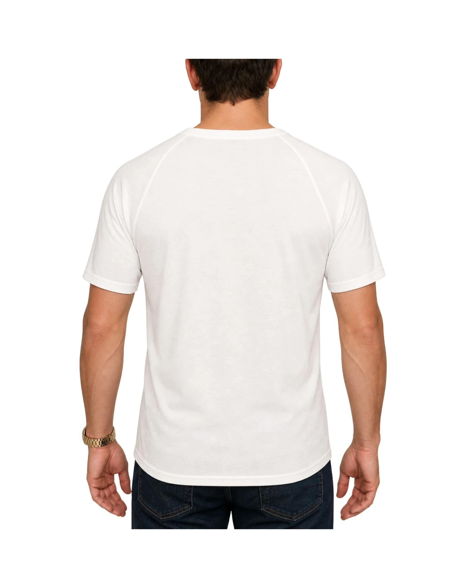 BR Home Mens Merino Wool Blend Short Sleeve Thermal Top in Natural L ...