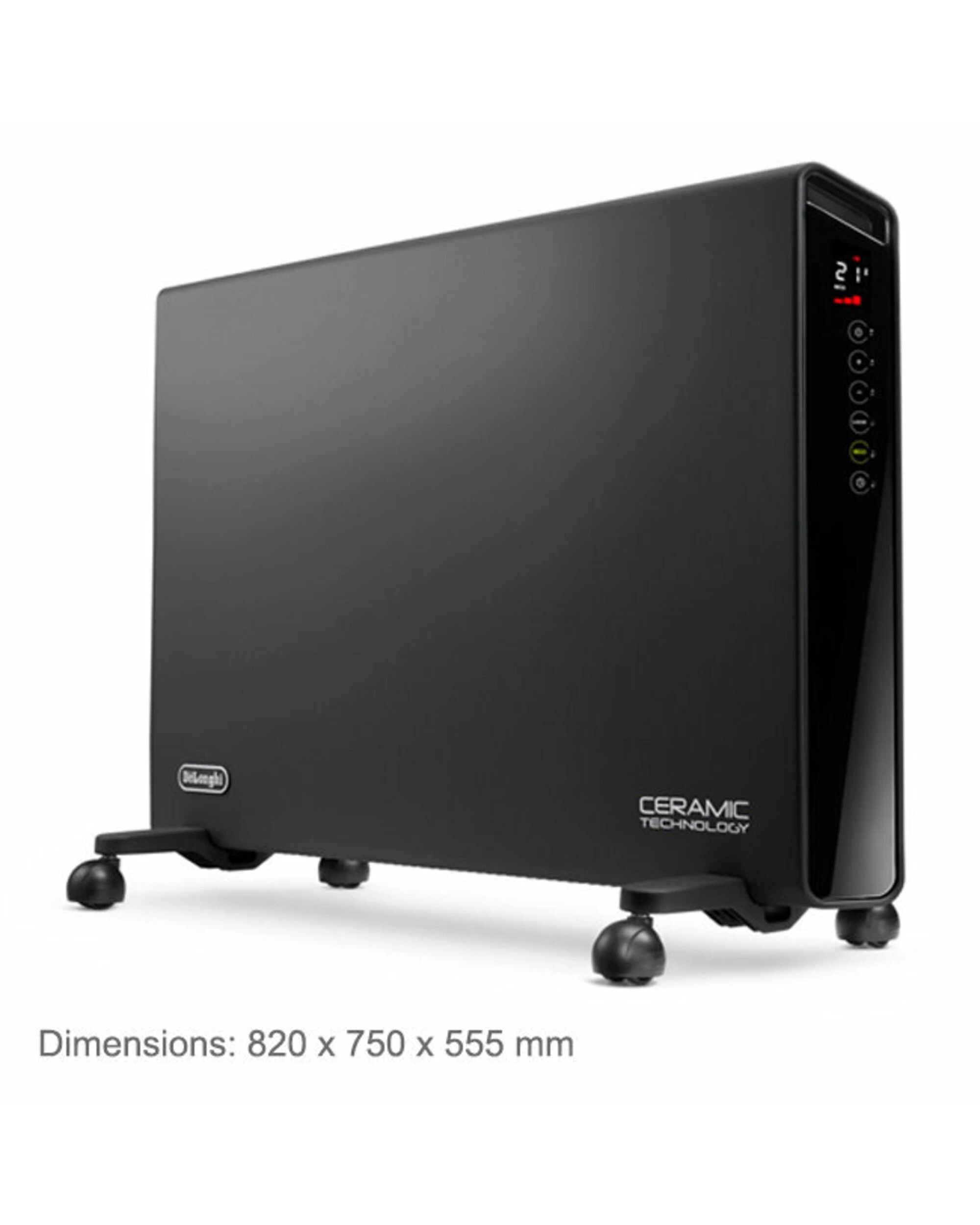 5 De'Longhi Electric Convector Heater Dark Grey, 5 of 5