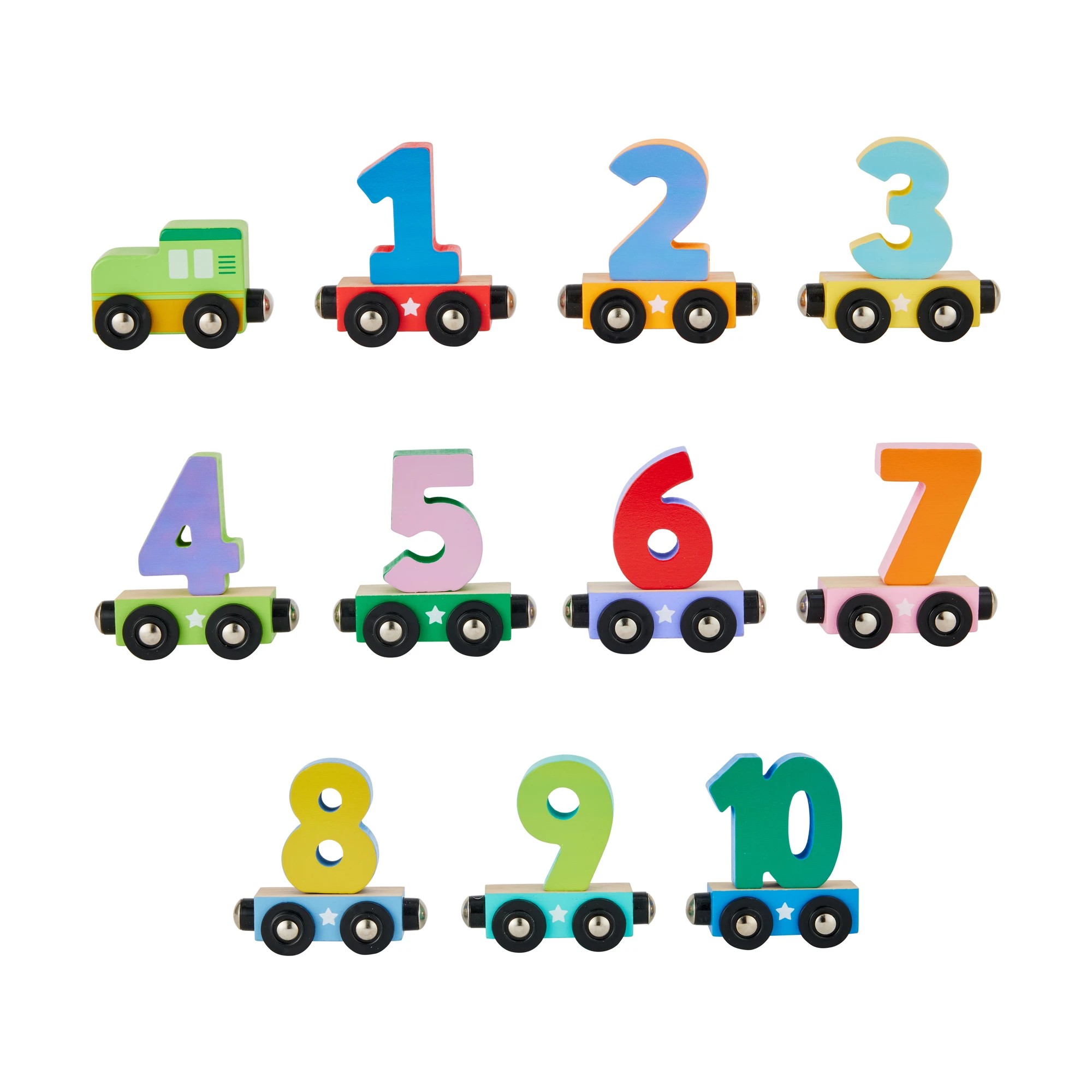 2 21 Piece Wooden Junior Counting Train, 2 of 4