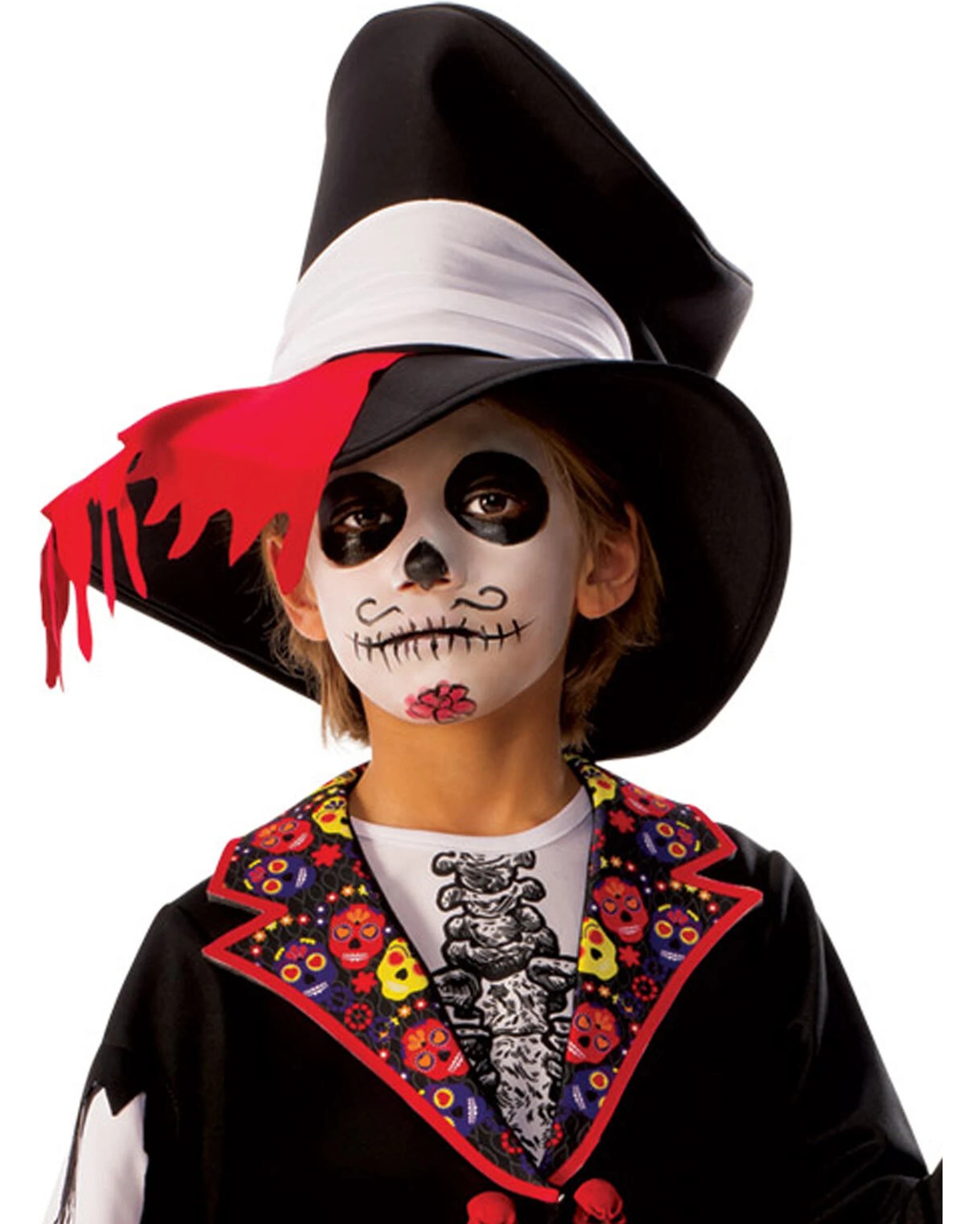 2 Rubies Day Of The Dead Boys Dress Up Costume Kids - Multi, 2 of 3