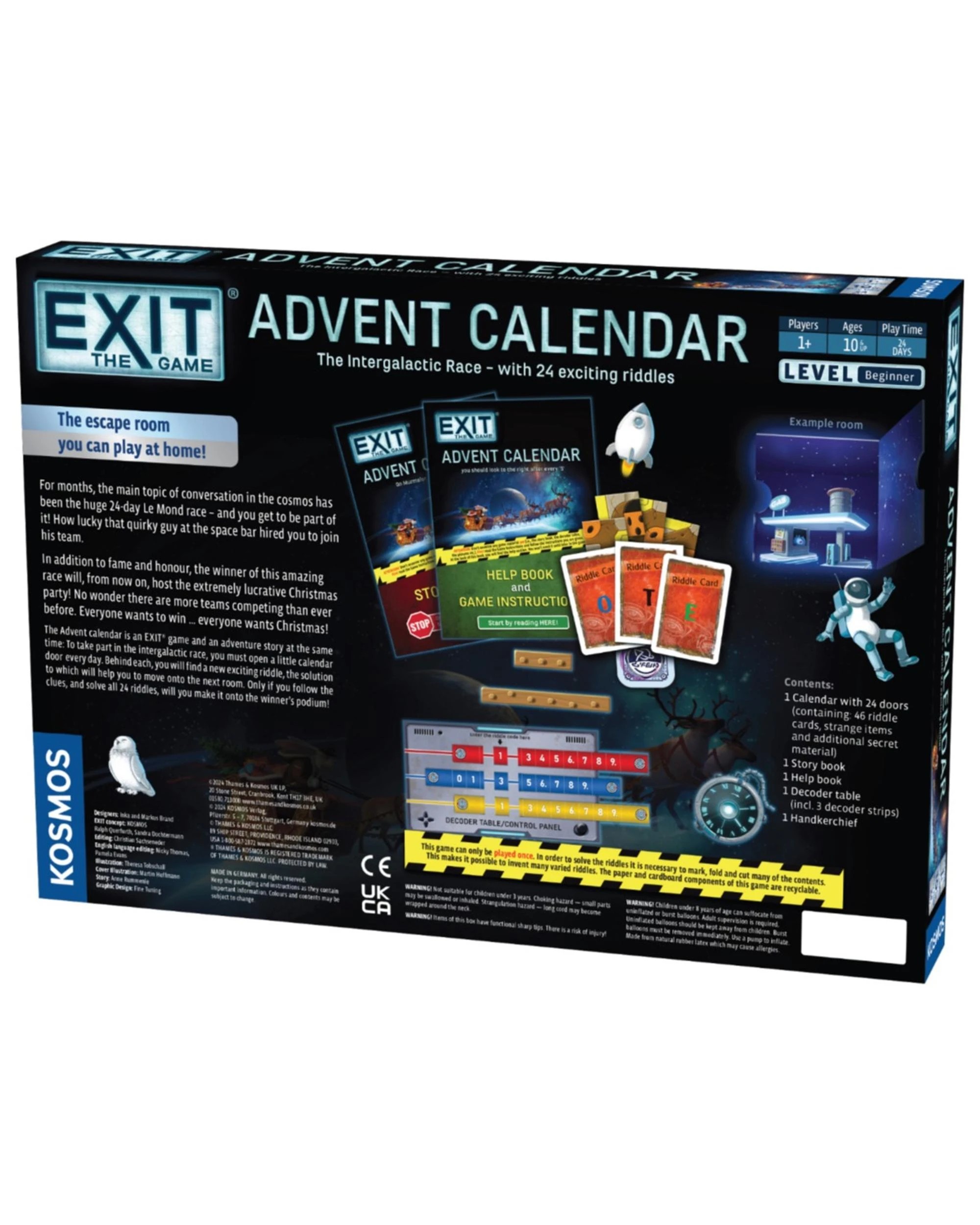 2 Exit The Game Advent Calendar The Intergalactic Race Puzzle Game, 2 of 4