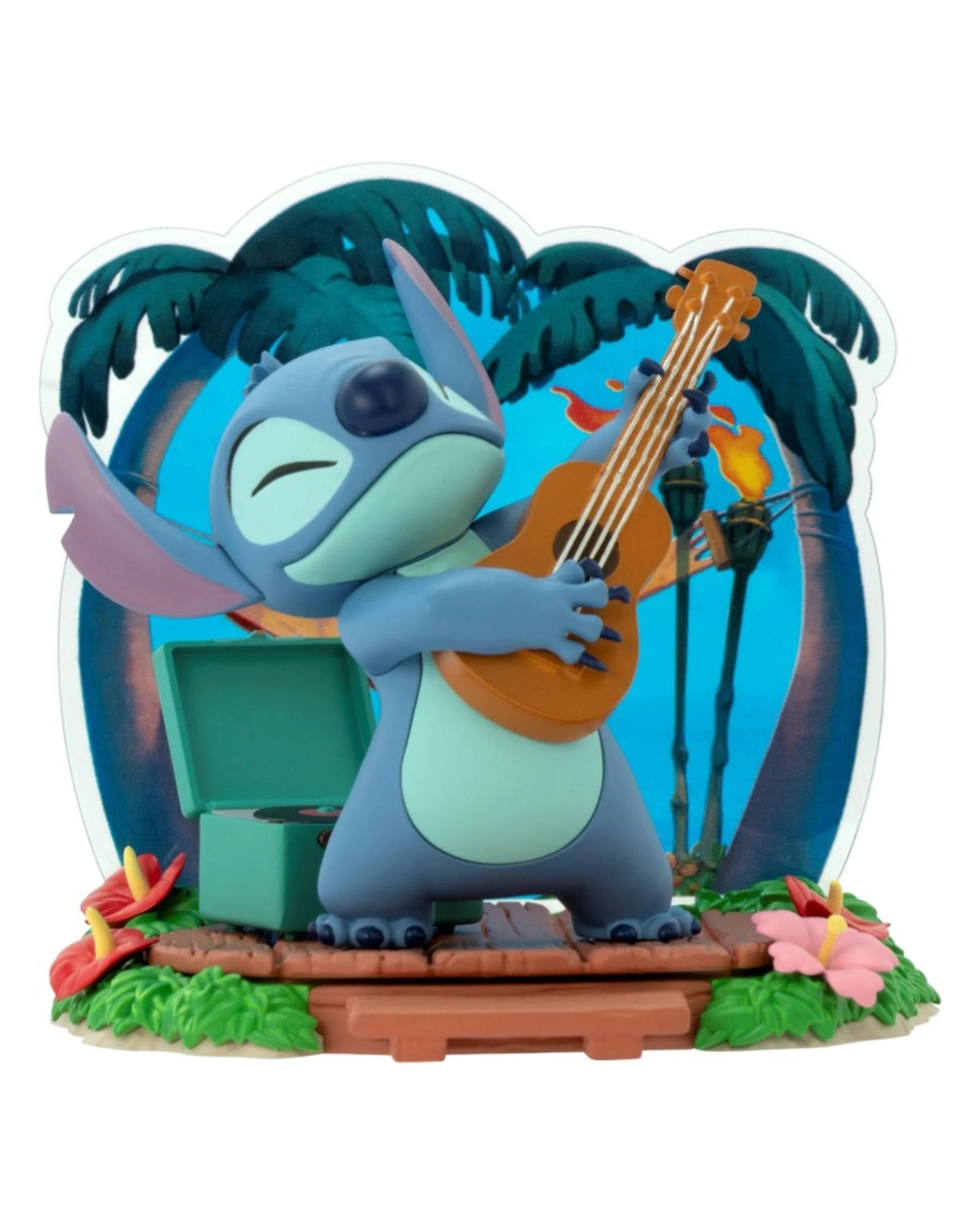 1 ABYstyle Disney Lilo and Stitch Stitch with Guitar 1:10 Scale Figure, 1 of 5