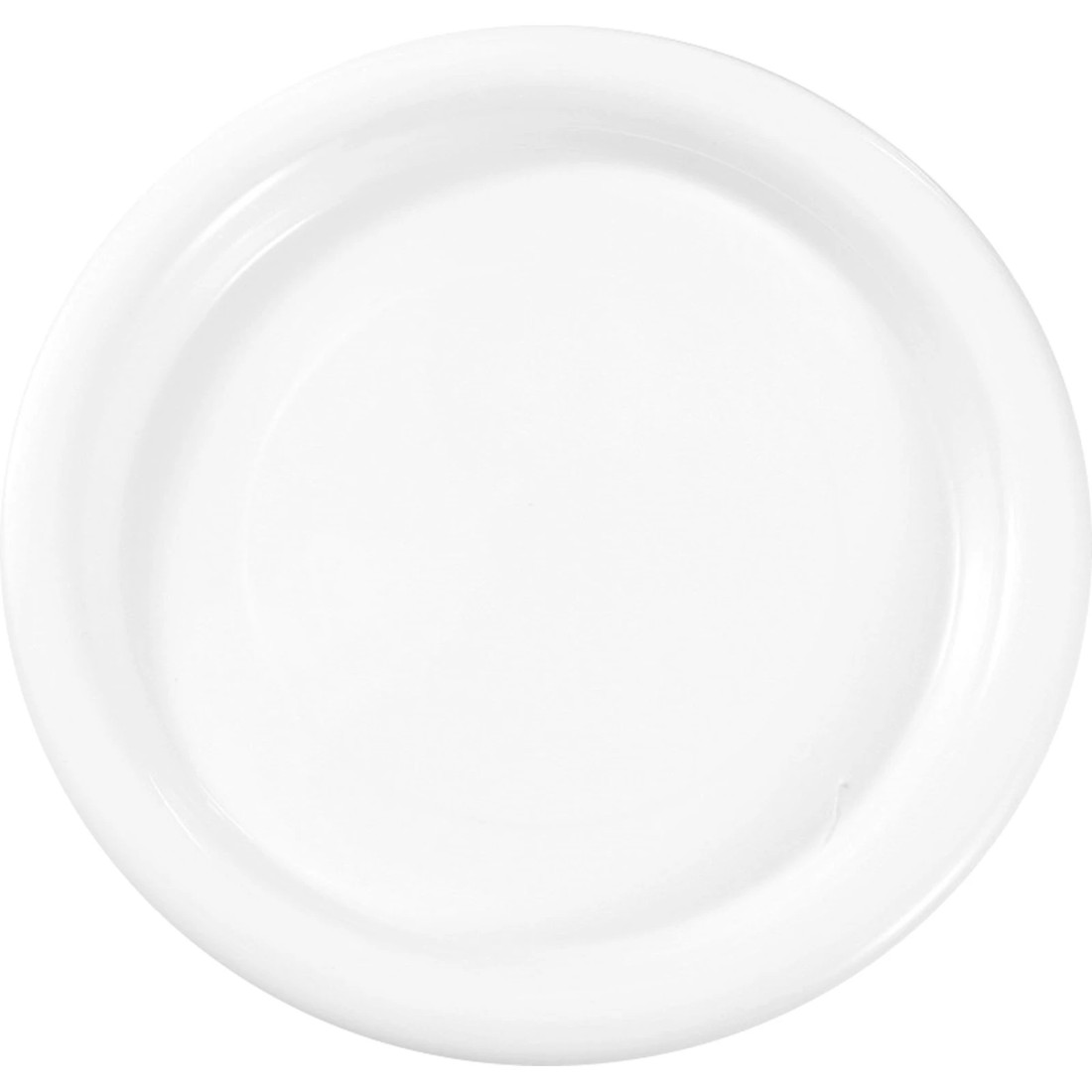 1 Lemon & Lime Lemon & Lime White Plastic Reusable Plates 25.5cm Pack of 20, 1 of 3