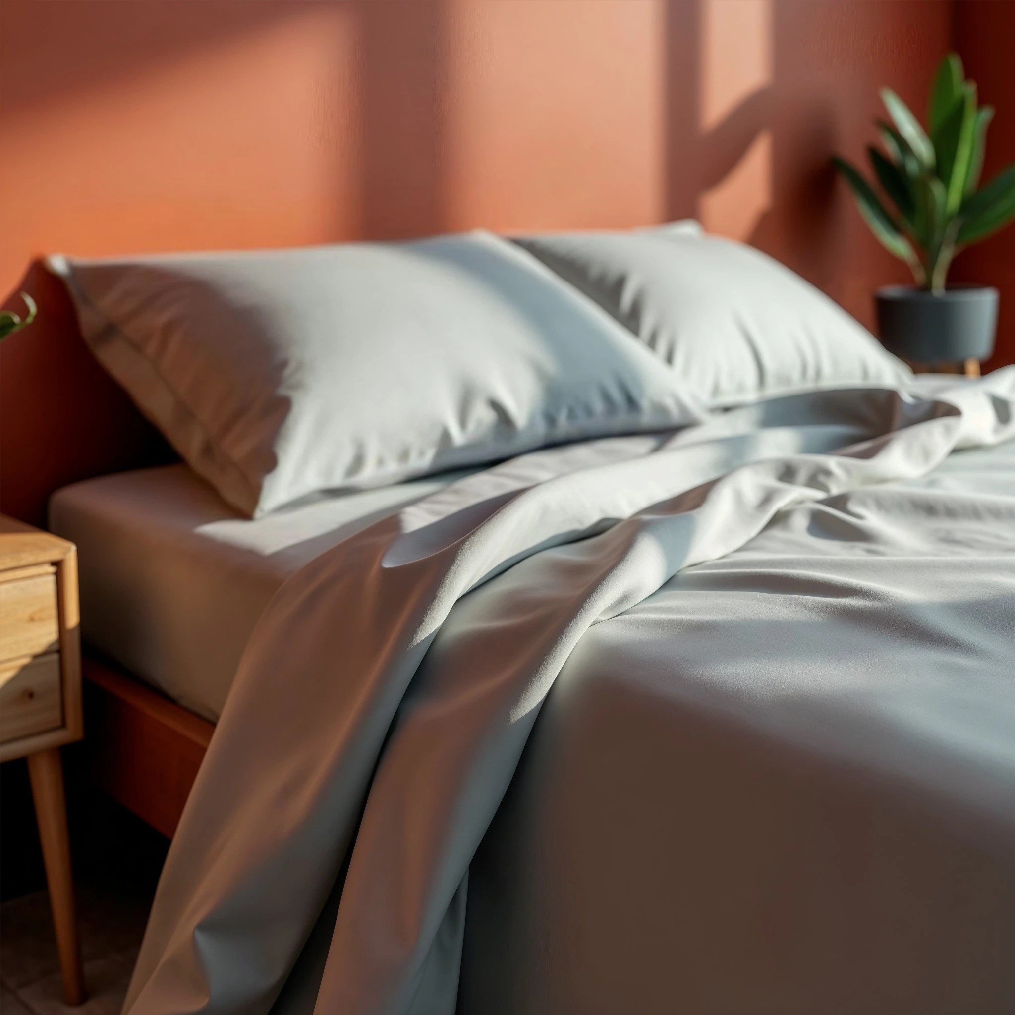 2 Royal Comfort 1000TC Balmain Hotel Grade Bamboo Cotton Sheets Pillowcases Set - Queen Bed - Grey, 2 of 4