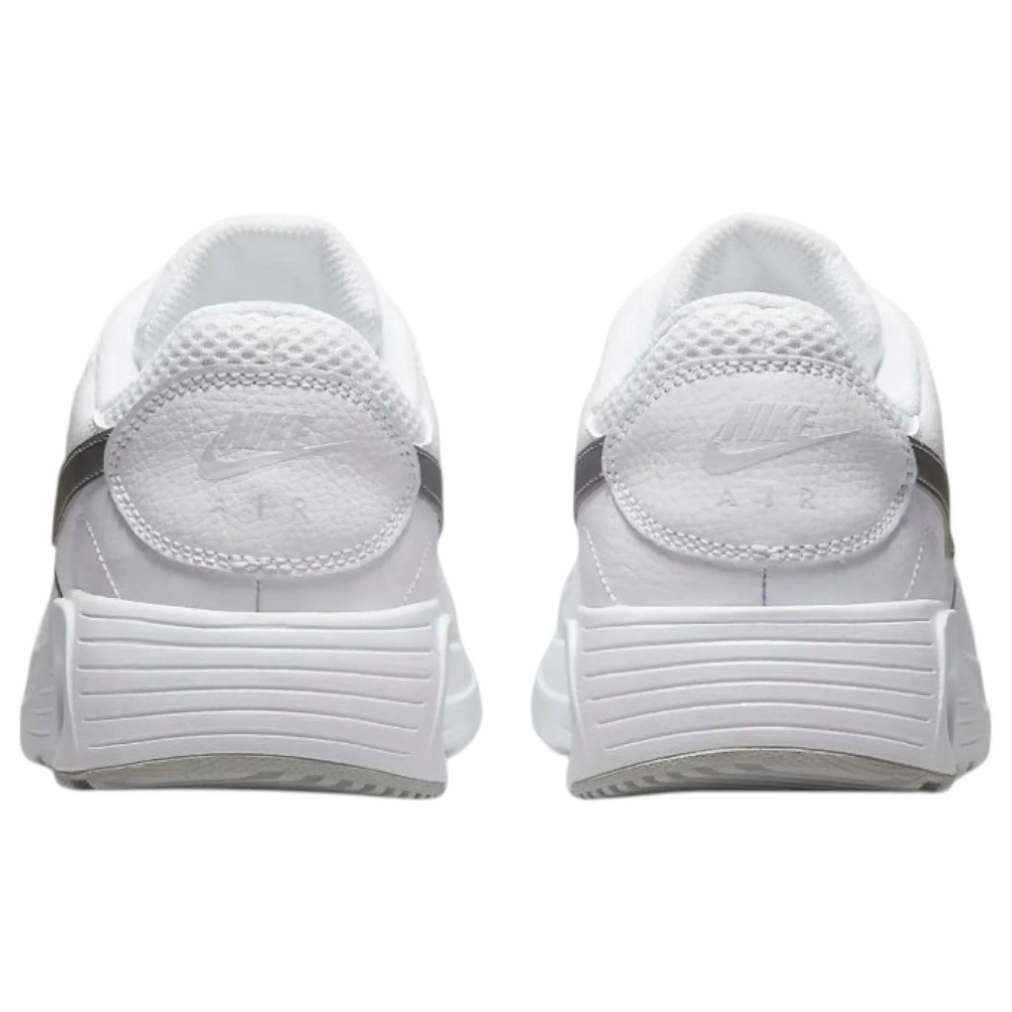 5 Nike Womens SC White/ Metallic Platinum Athletic Shoes WHITE/METALLIC PLATINUM, 5 of 7