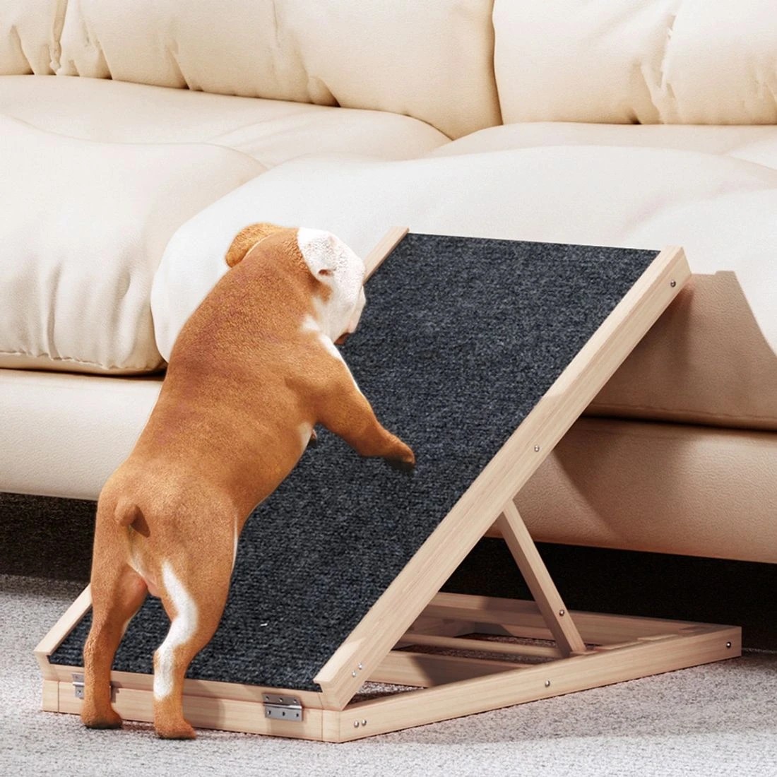 3 i.Pet Dog Ramp 70cm Adjustable Height - Grey, 3 of 5