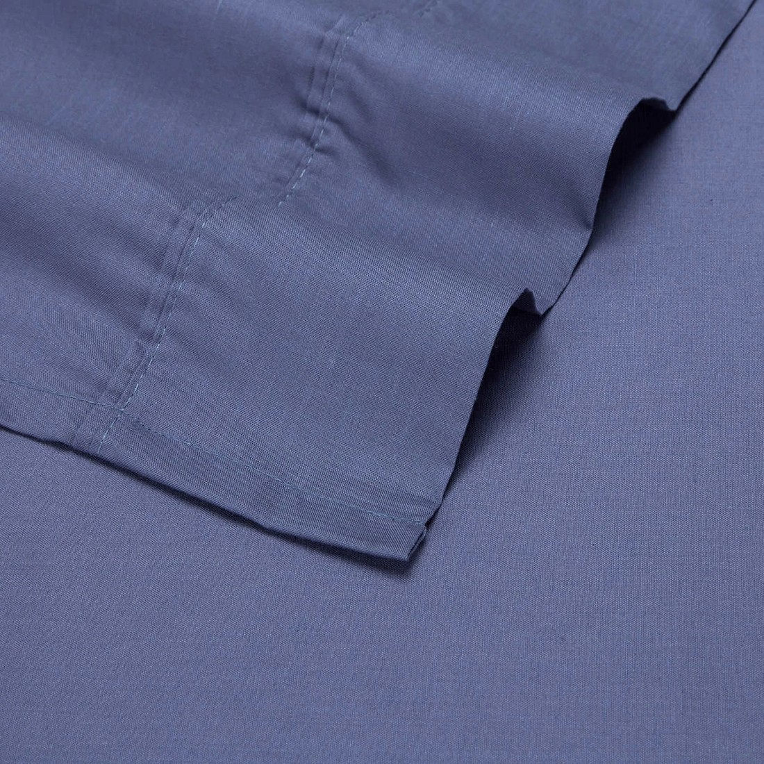 4 180 Thread Count Sheet Set - King Single Bed, Mid Blue, 4 of 8