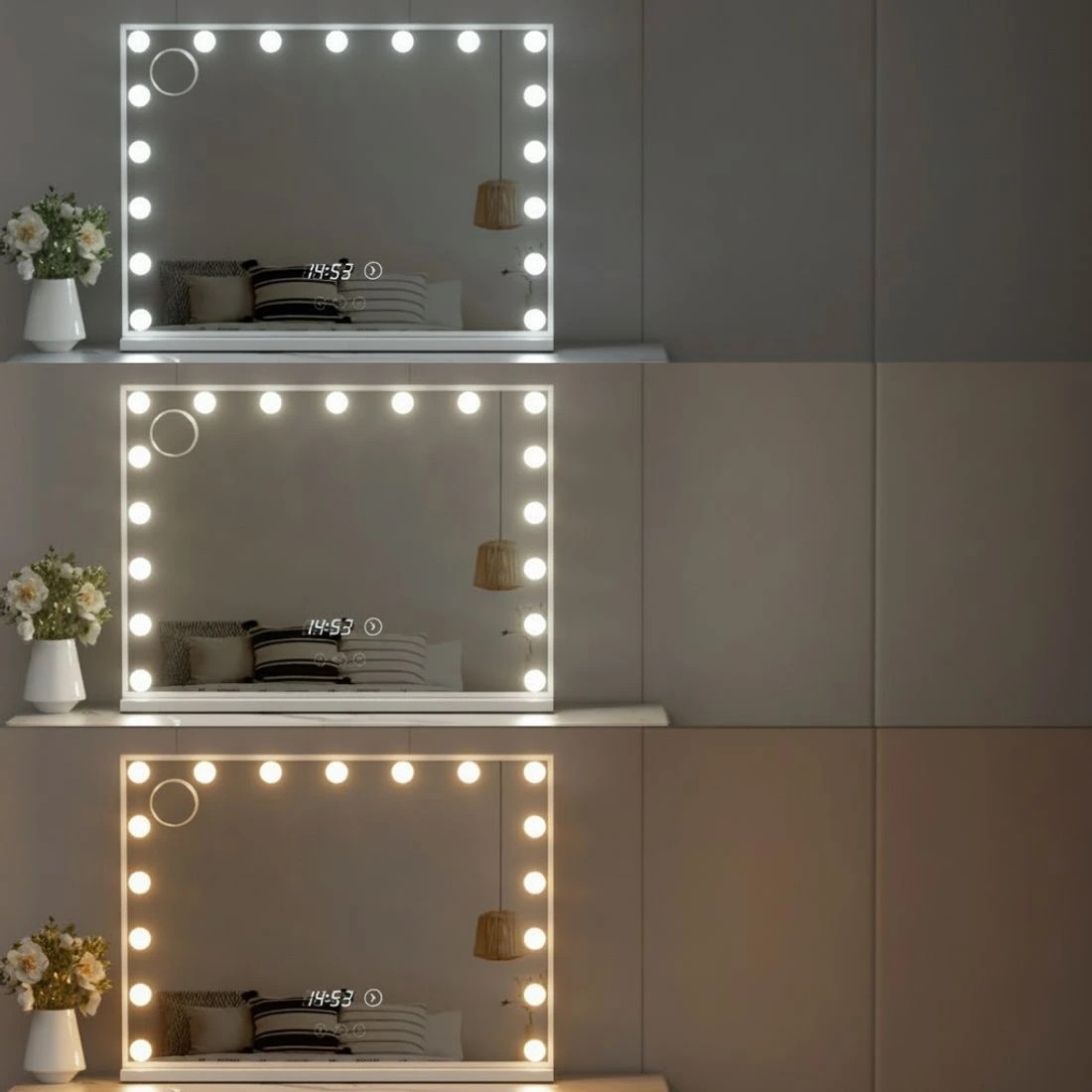 5 Embellir Makeup Mirror 80x60cm Hollywood Vanity with LED Light Tabletop - Multi, 5 of 6