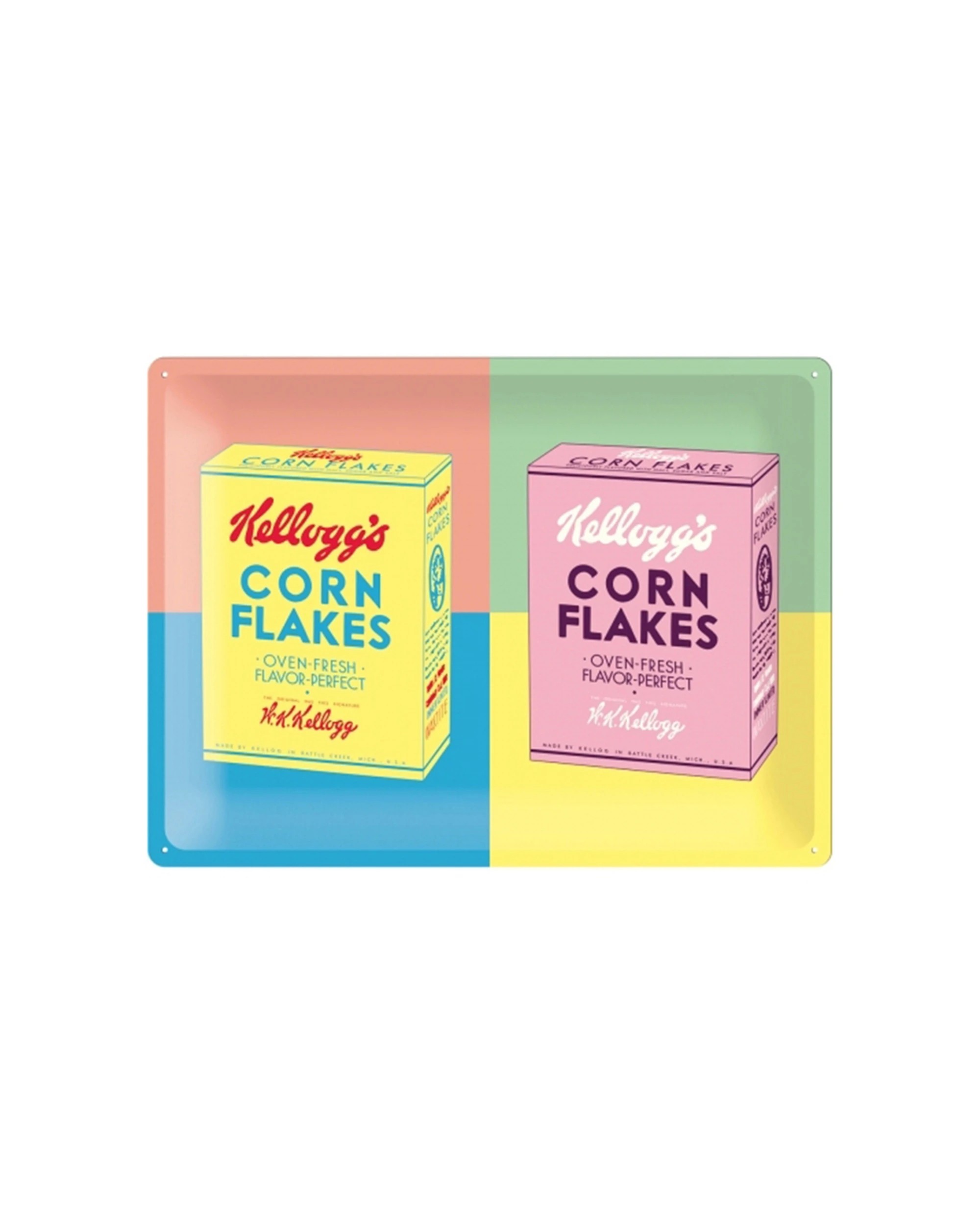 1 Nostalgic-Art Large 30x40cm Metal Wall Art Sign Plaque - Kellogg's Packaging Pop, 1 of 3