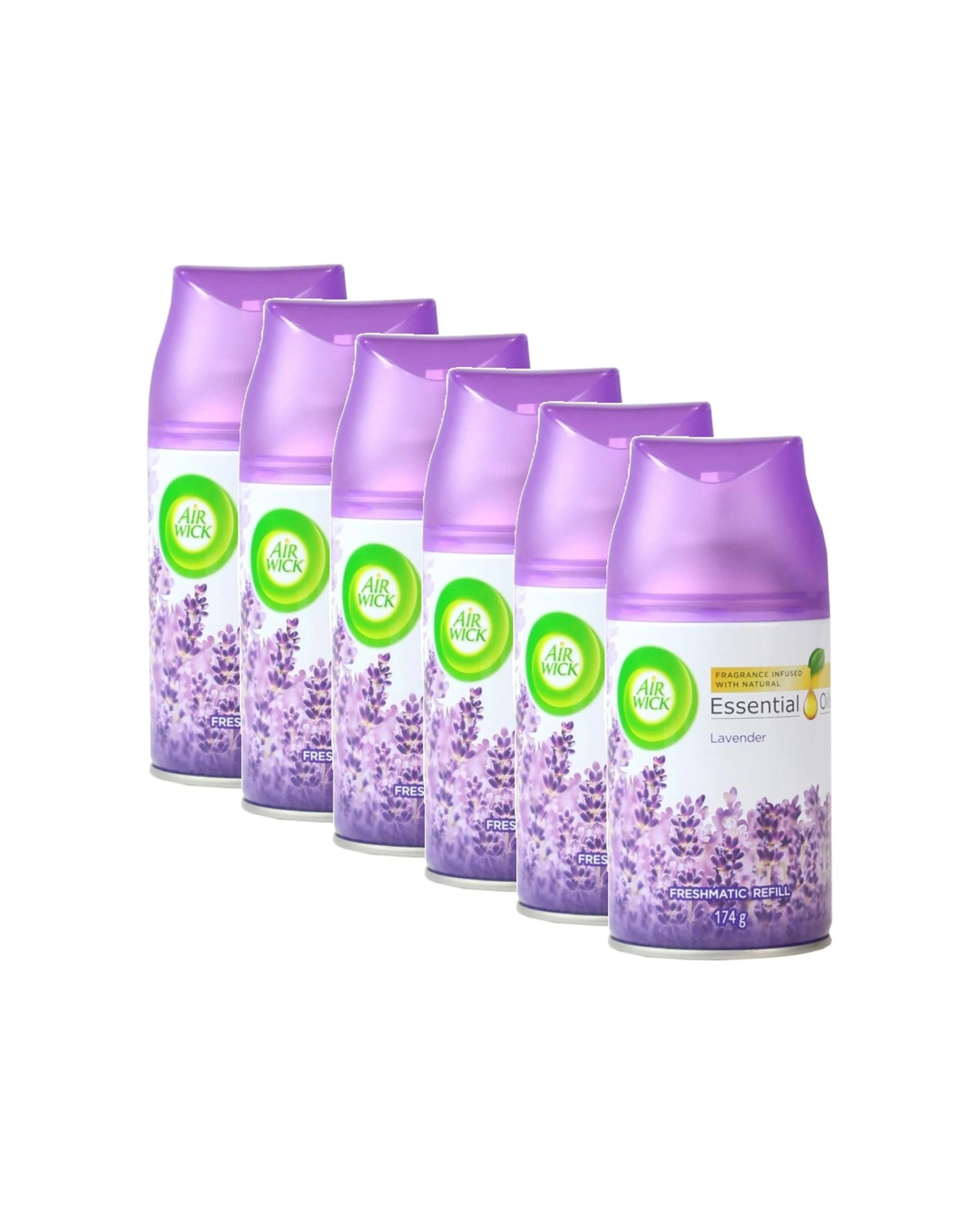 1 Air Wick 6PK Freshmatic Spray Refill Room Freshener 174g Pack Set - Purple, 1 of 3