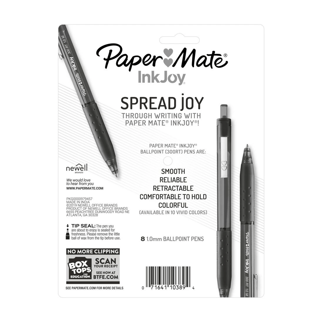 3 Paper Mate InkJoy 300RT Ballpoint Pens Assorted 8 Pack, 3 of 3