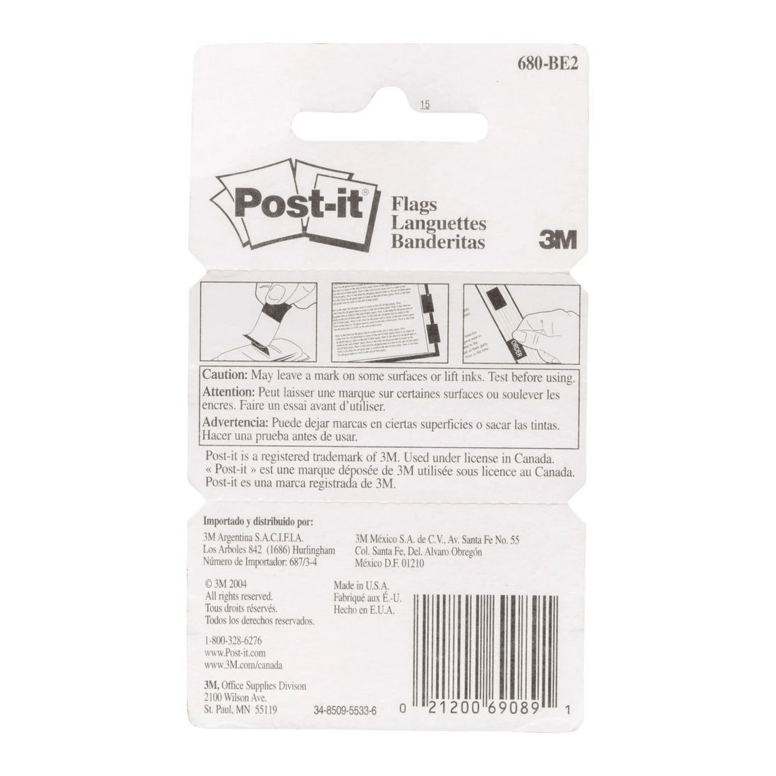 2 Post-it Flags 25x43mm Blue 2 Pack, 2 of 3