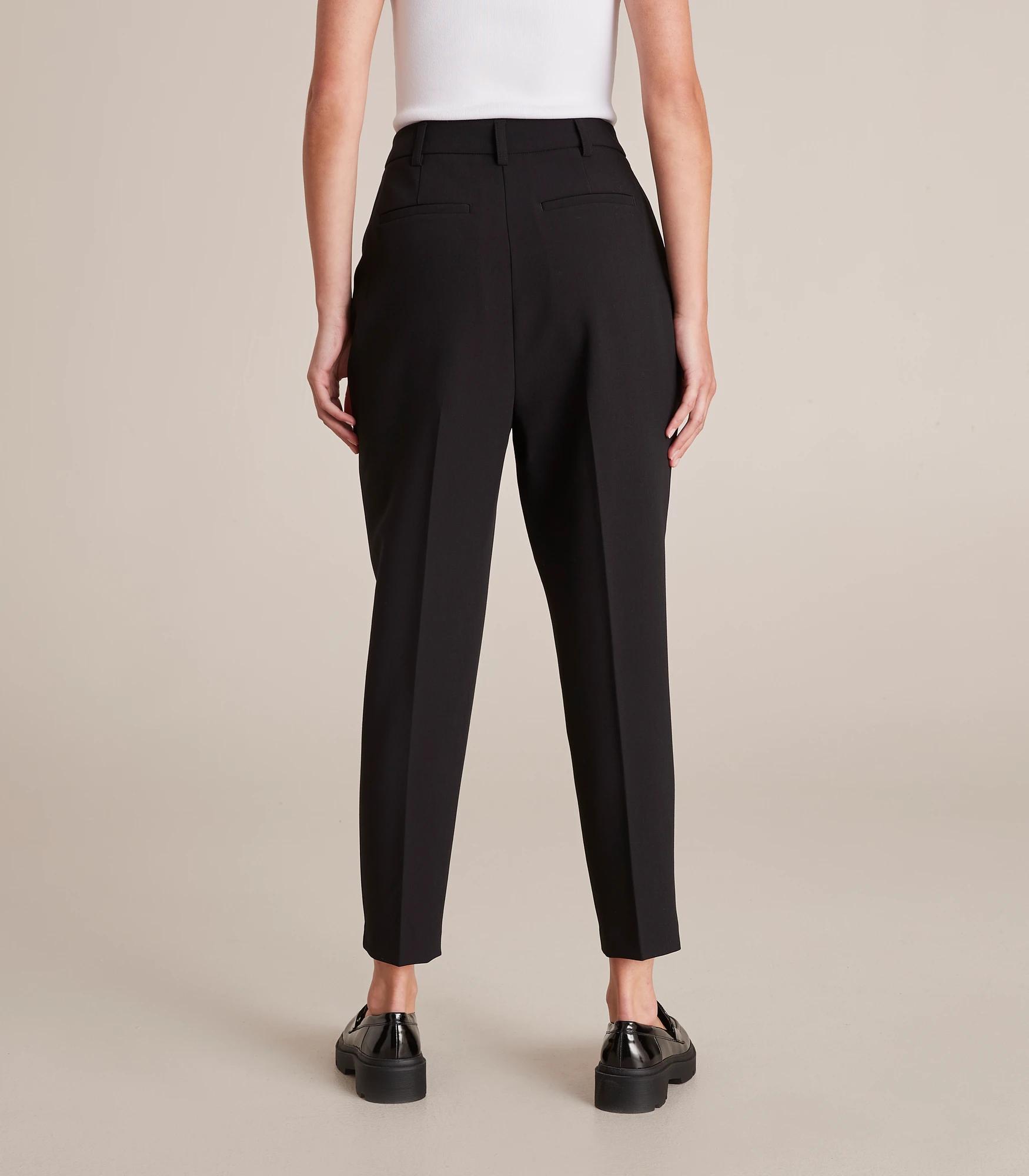 6 High Waist Slim Tapered Ankle Pants - Preview BLACK, 6 of 10