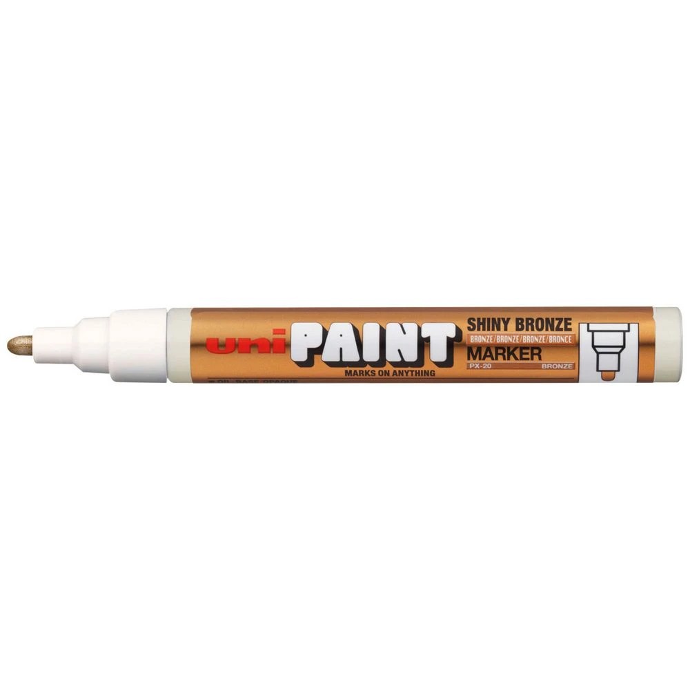 1 Uni PX-20 Paint Marker Shiny Bronze, 1 of 3